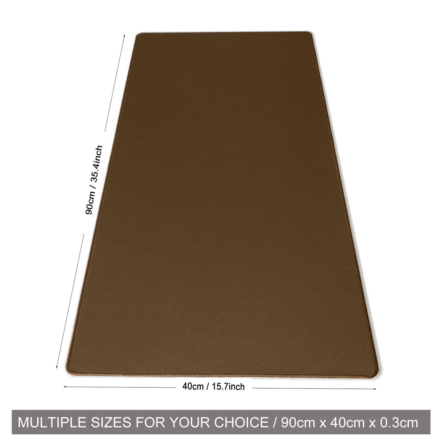 DOBAOJIA Mouse Pad Brown, Mouse and Keyboard Combo Pad XXXL 35.4” x 15.8”