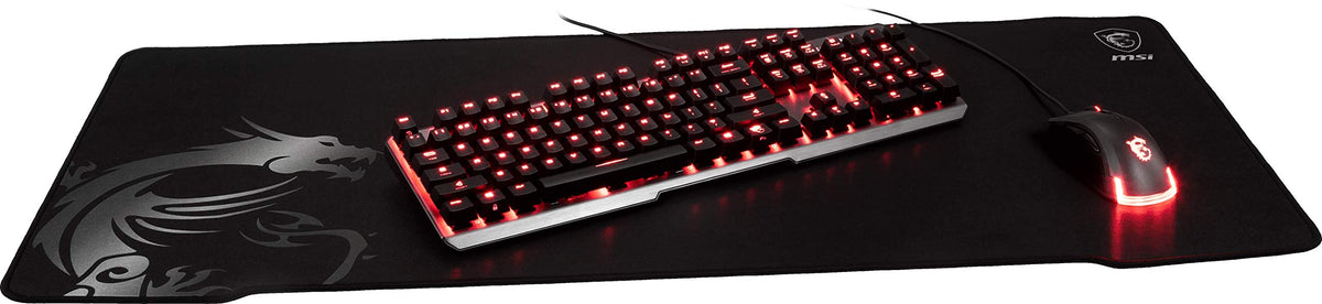 MSI Agility GD70 Premium Gaming Mouse Pad, XXL Wide Extended Size, Smooth Silk Fabric, Anti-Slip