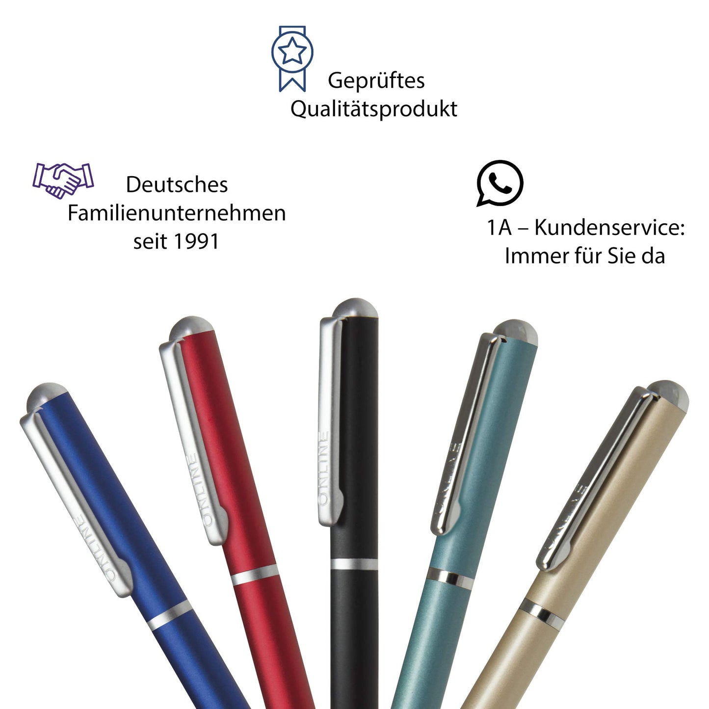 Online Mini Portemonnaie Turquoise, refillable, D1 standard refill M writing colour black, with