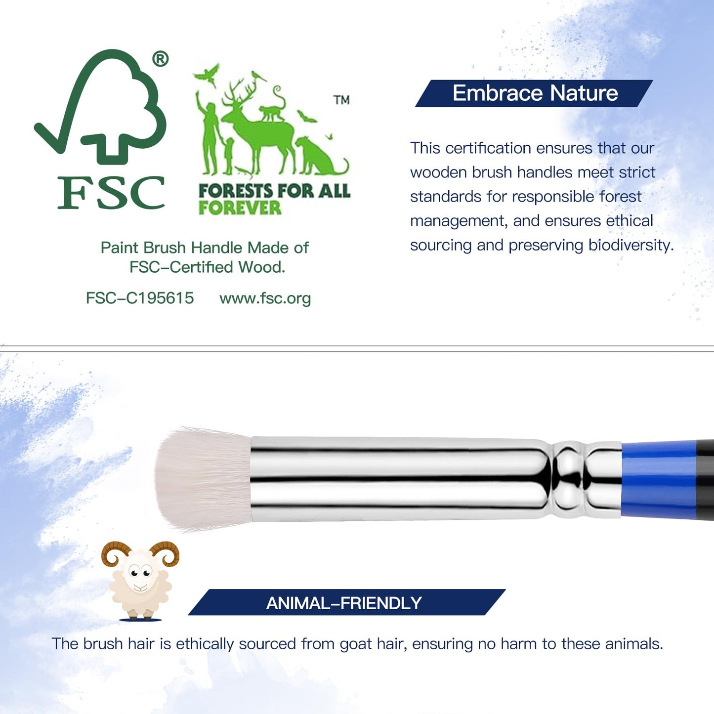 Golden Maple Dry Brushes for Miniature Painting - 6PC Drybrush Set Miniature Dry Brush for Model