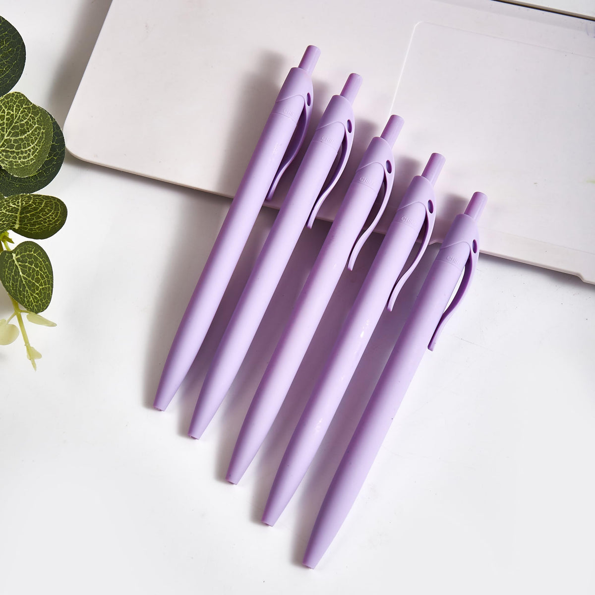 Wiaziert BallPoint Pens, 100 Pack (BLACK Ink), Bulk Pens, Purple Barrel,Click Pens for Office Home