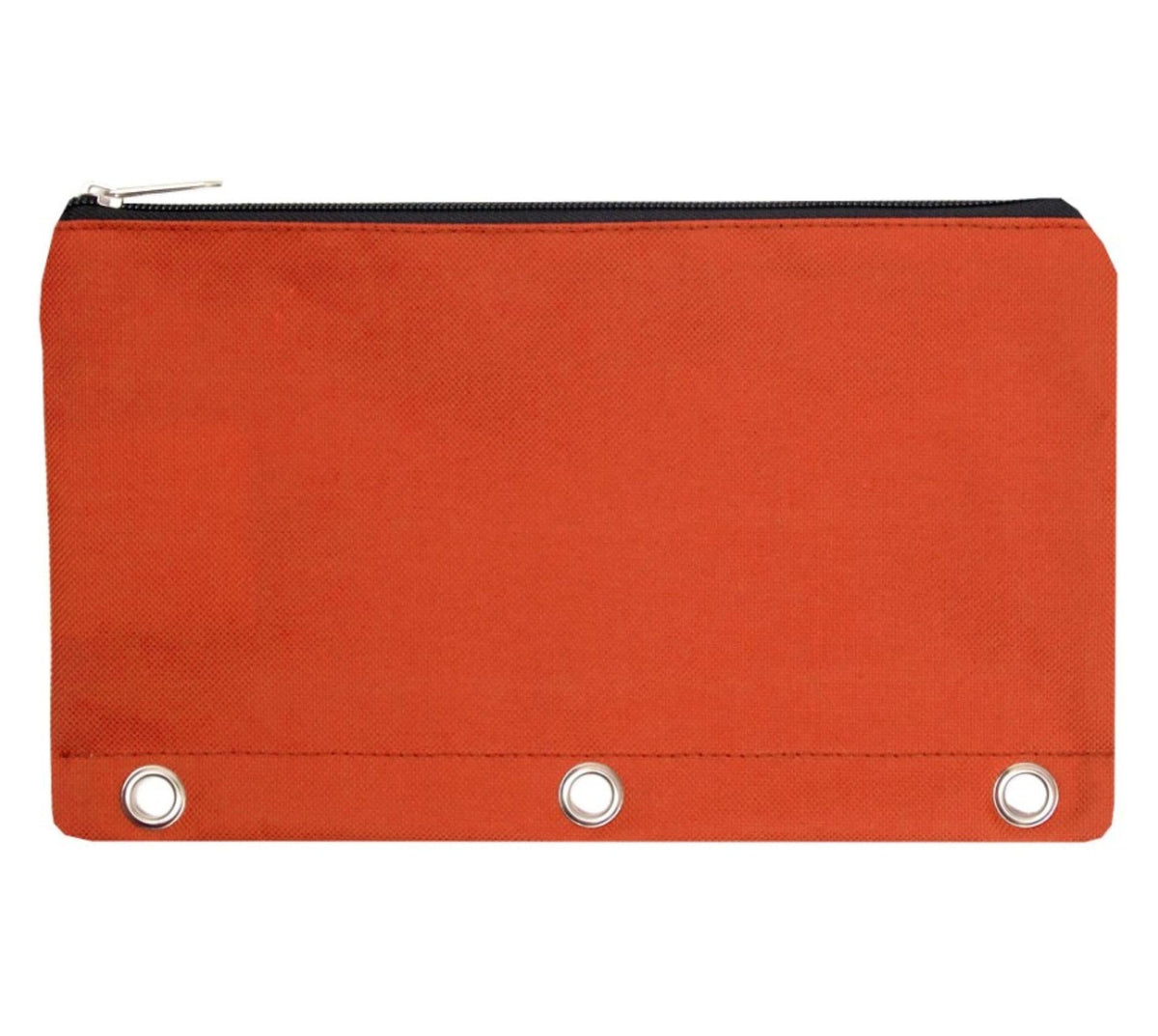 Trail maker 100 Pack 10.25 Inch Solid Color Zippered 3-Ring Binder Pencil Cases for Pens, Pencils