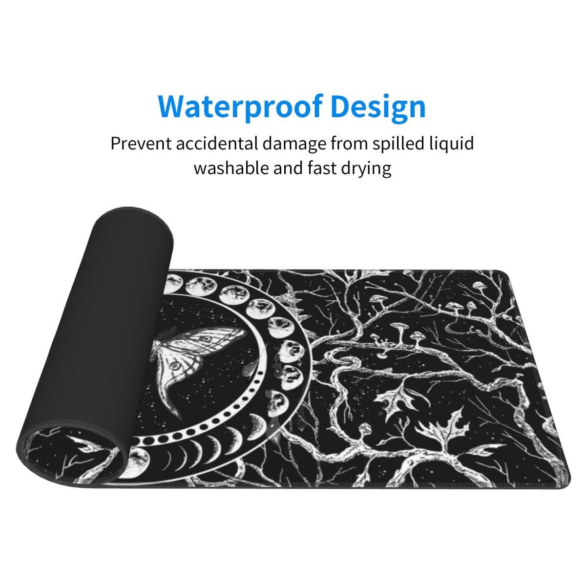 Sigouyinei Extra Large Desk Pad 31.5x12in Office Gaming Non-Slip Mouse Pad