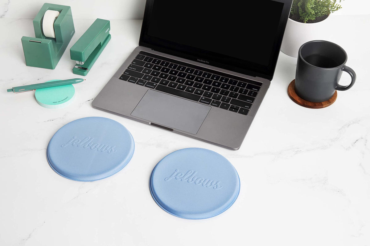 Jelbows Ergonomic Fabric Wrist Rest Set for Arms & Elbows, Comfort for Office & Gaming, Wrist and