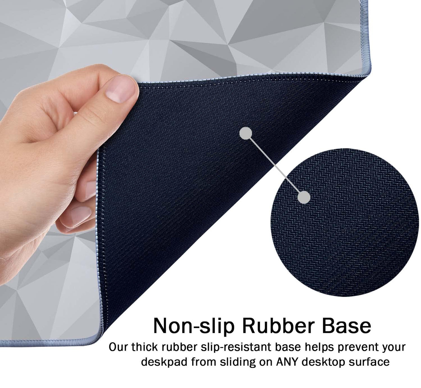 SSOIU Large Mouse Pad, Full Desk XXL Extended Gaming Mouse Pad 35.5" X 15.7", Waterproof Desk Mat