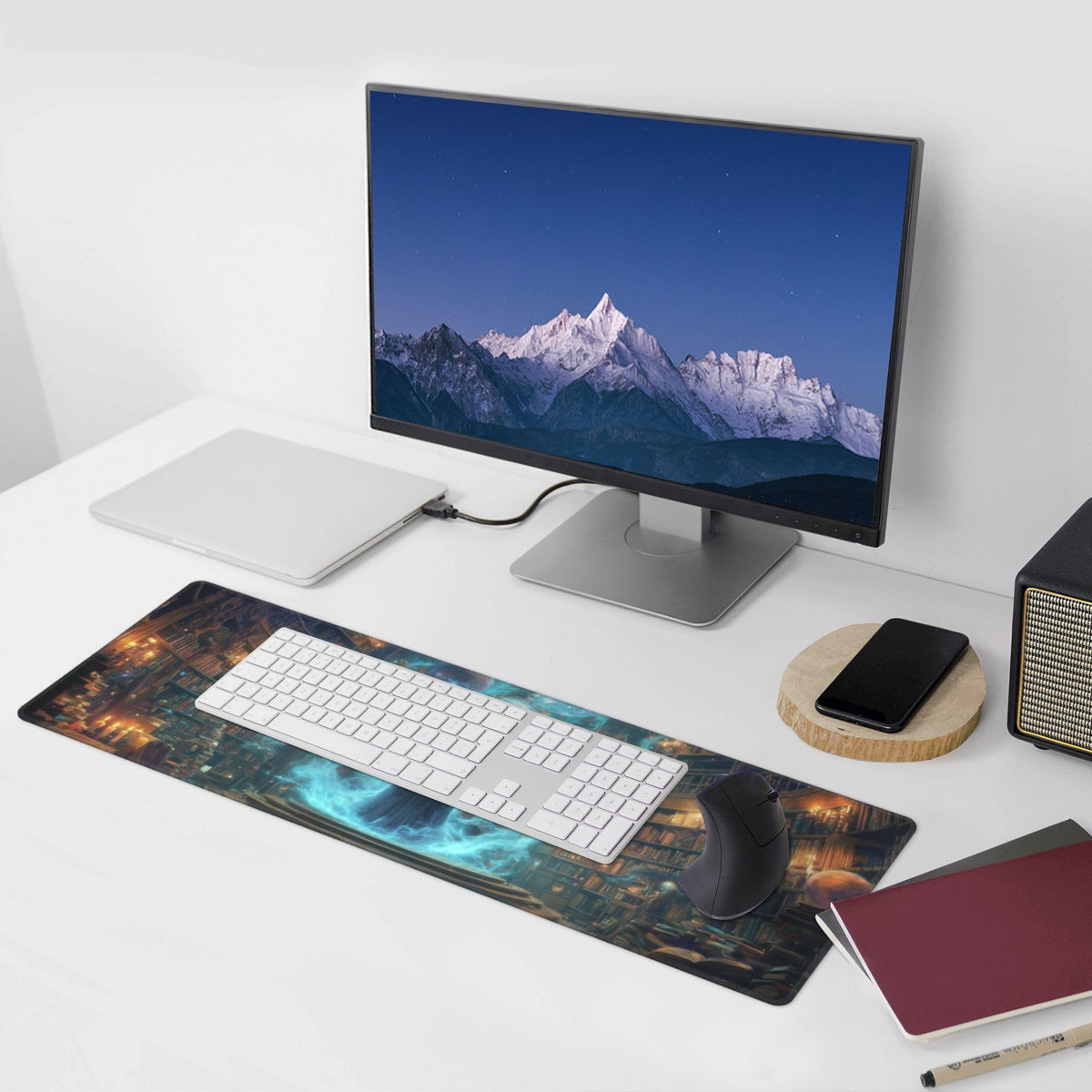 Witch Mouse Pad Extended Large Gaming Mouse Pad XL Stitched Edges for Gamer Home Office 31.5 X 11.8