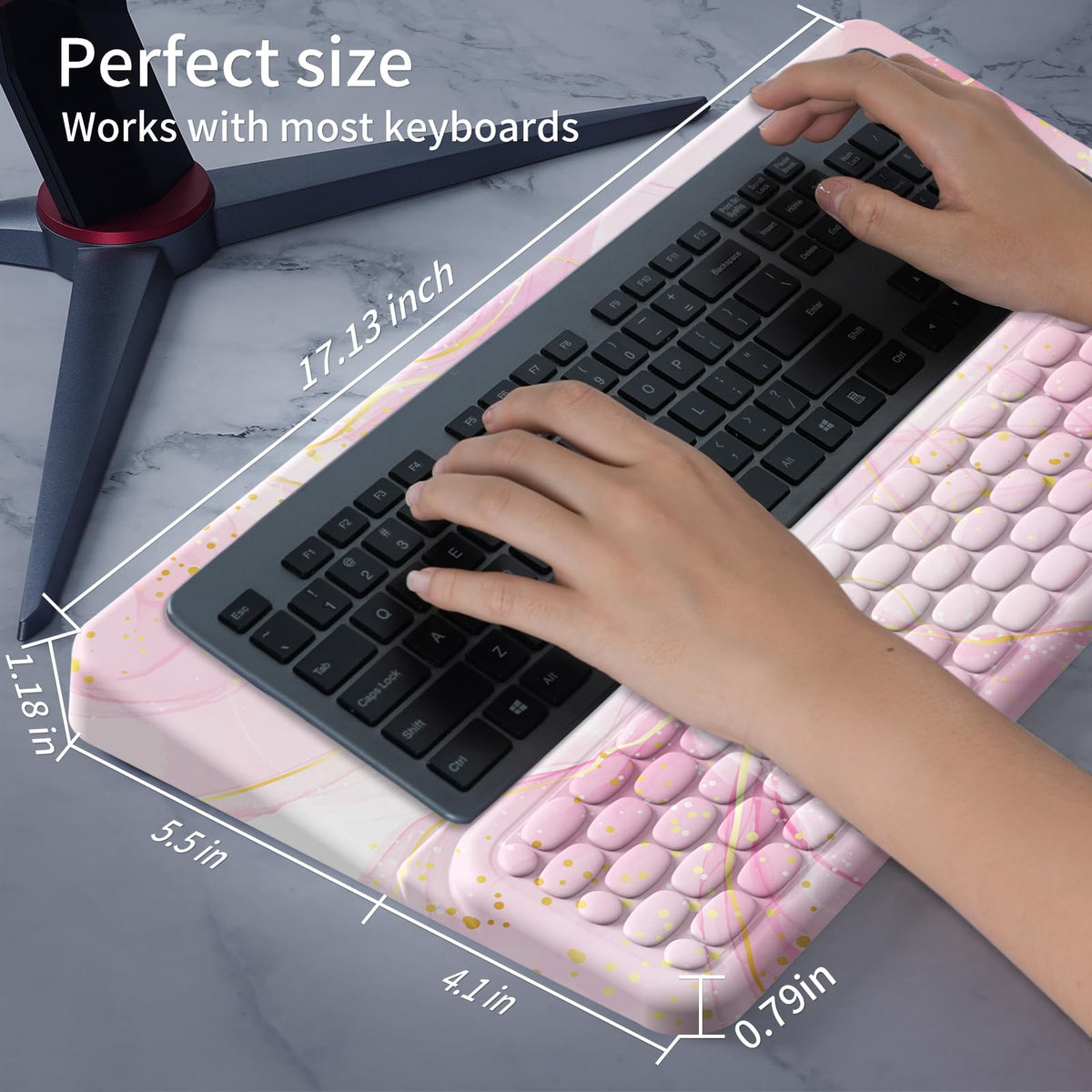 Keyboard Stand for Desktop, Keyboards Wrist Rest, Ergonomic Keyboards Holder for Easy Typing