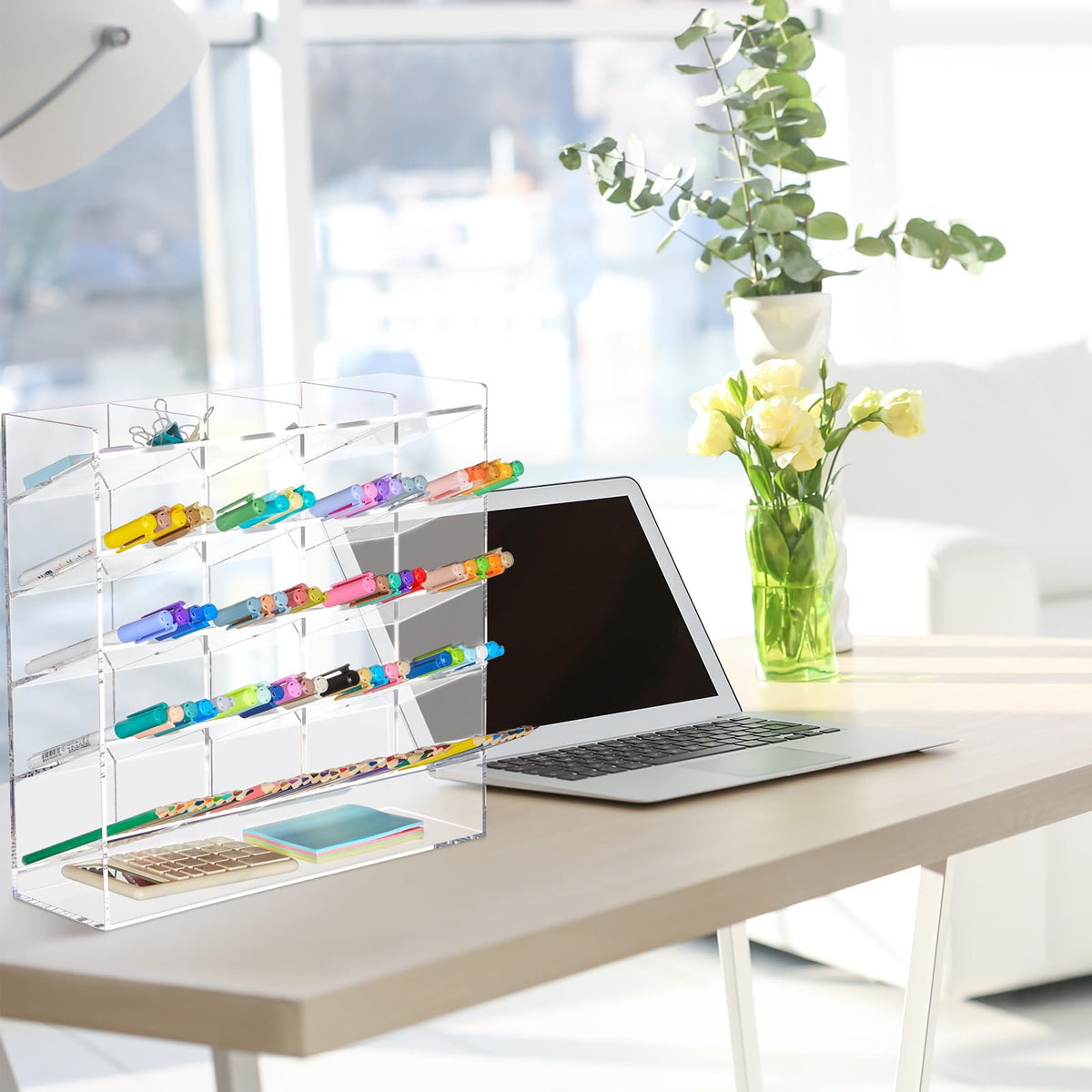 MotiMind Acrylic Pen and Marker Organizer for 250 Markers