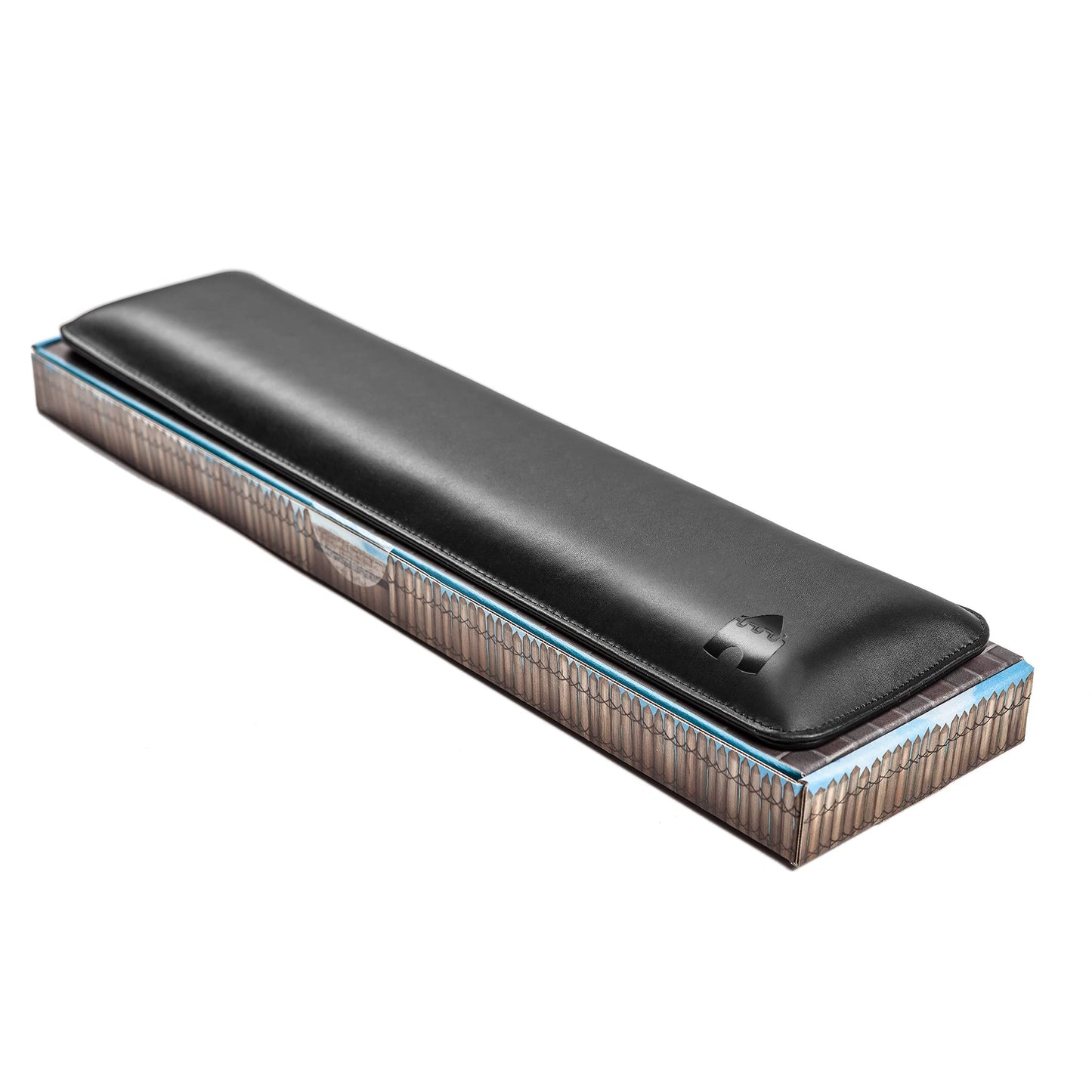 Bailey Full Size by Castle - Leather Ergonomic Computer Wrist Rest Pad for Keyboards with Around