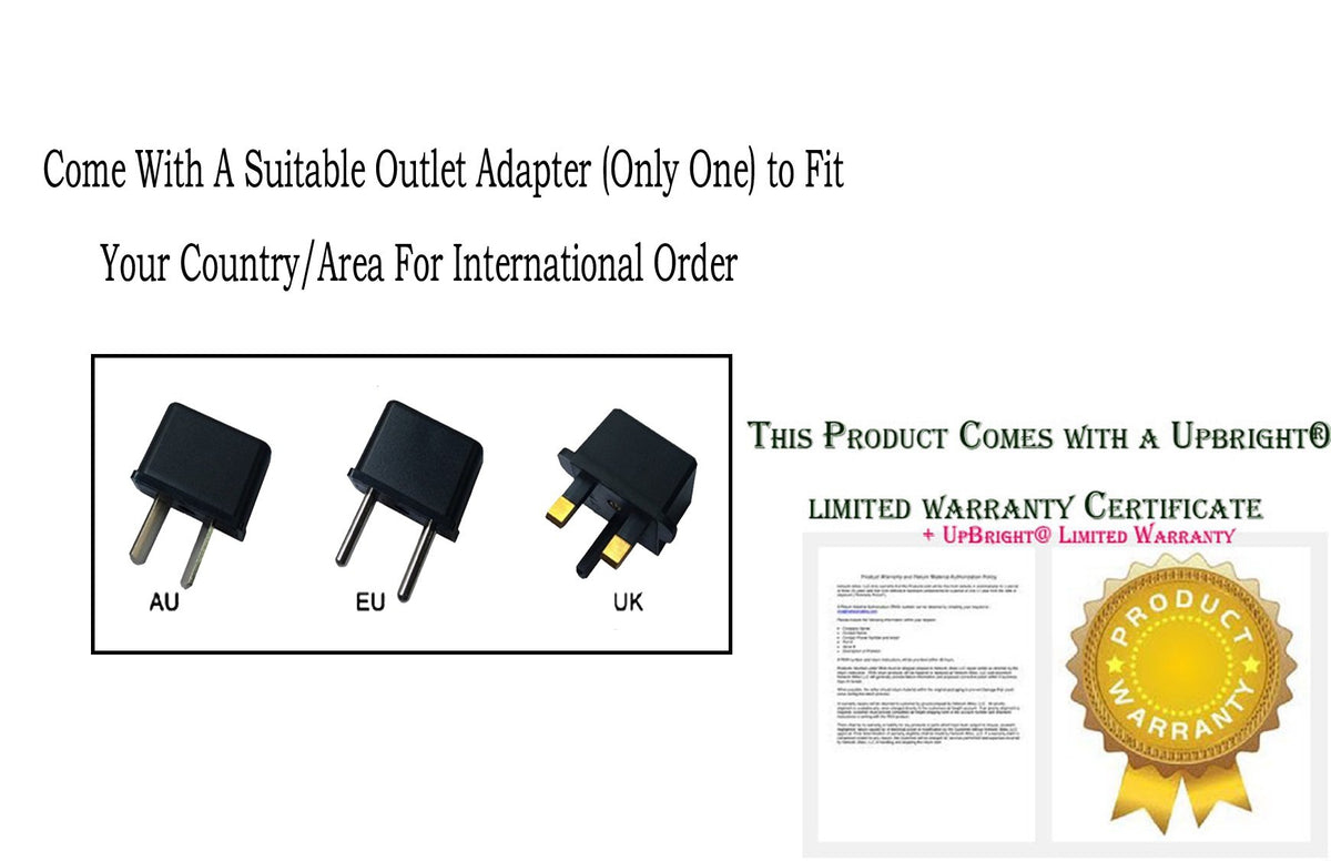 UpBright 9V AC/DC Adapter Compatible with RadioShack MD-981 MD-992 MD-1210 MD-1121 MD-1200 MD-1600