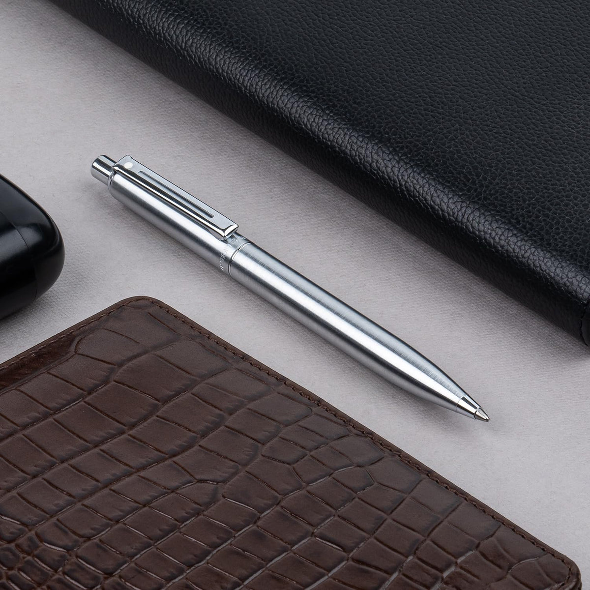 Sheaffer Sentinel Brushed Chrome Ballpoint Pen