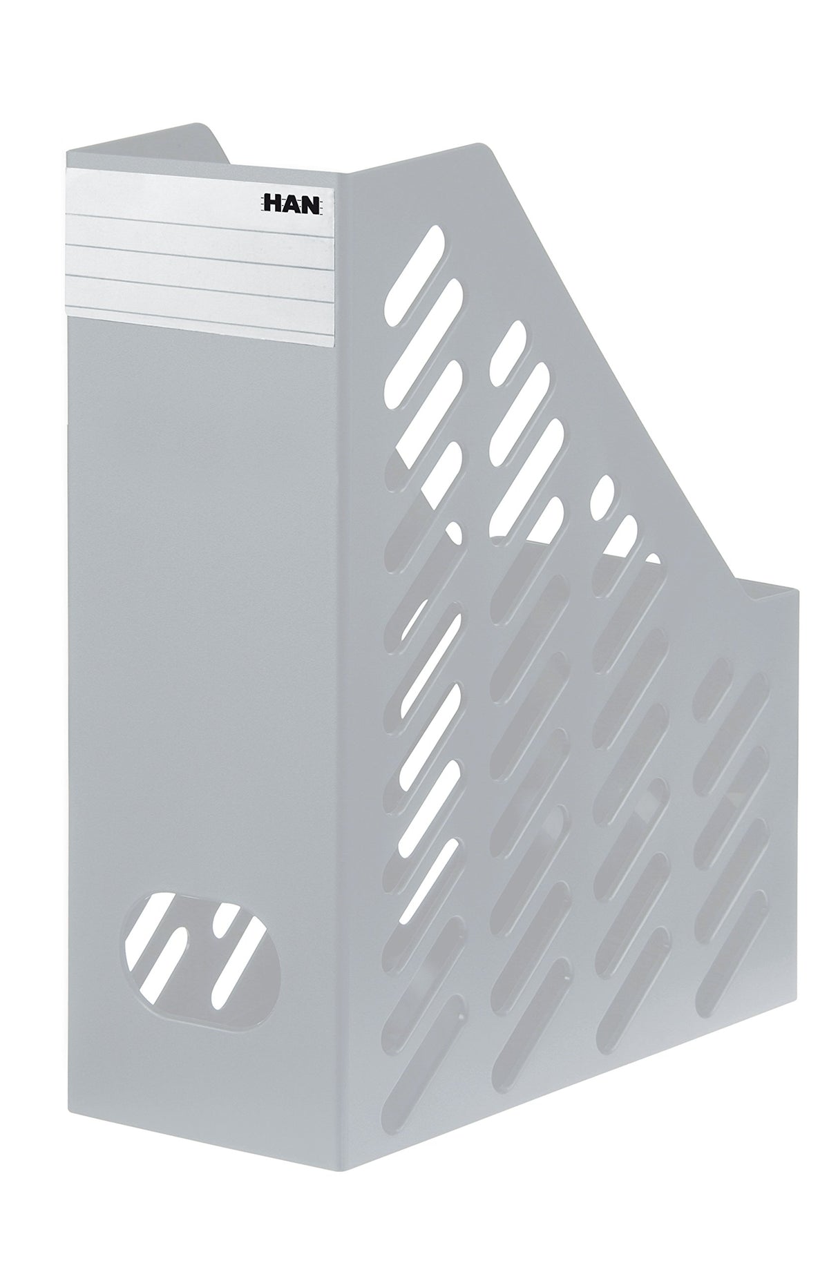 HAN Klassik XXL 115 x 248 x 145/ 320mm C4 Size Magazine File with Label - Light Grey