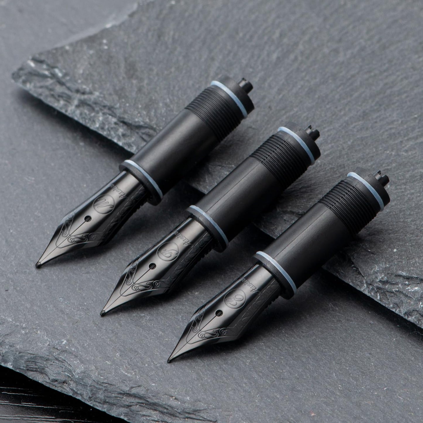 Asvine 3 PCS Fountain Pen Replaced Nibs, #6 Black EF/F/M Nib V169, P20, P30 and V126
