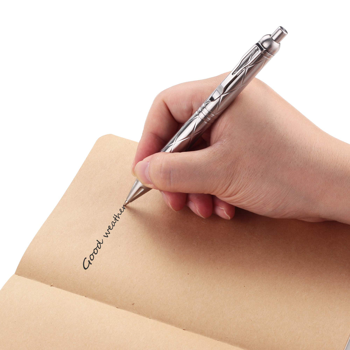 SMOOTHERPRO Stainless Steel Click Pen, Compatible with Parker Refill