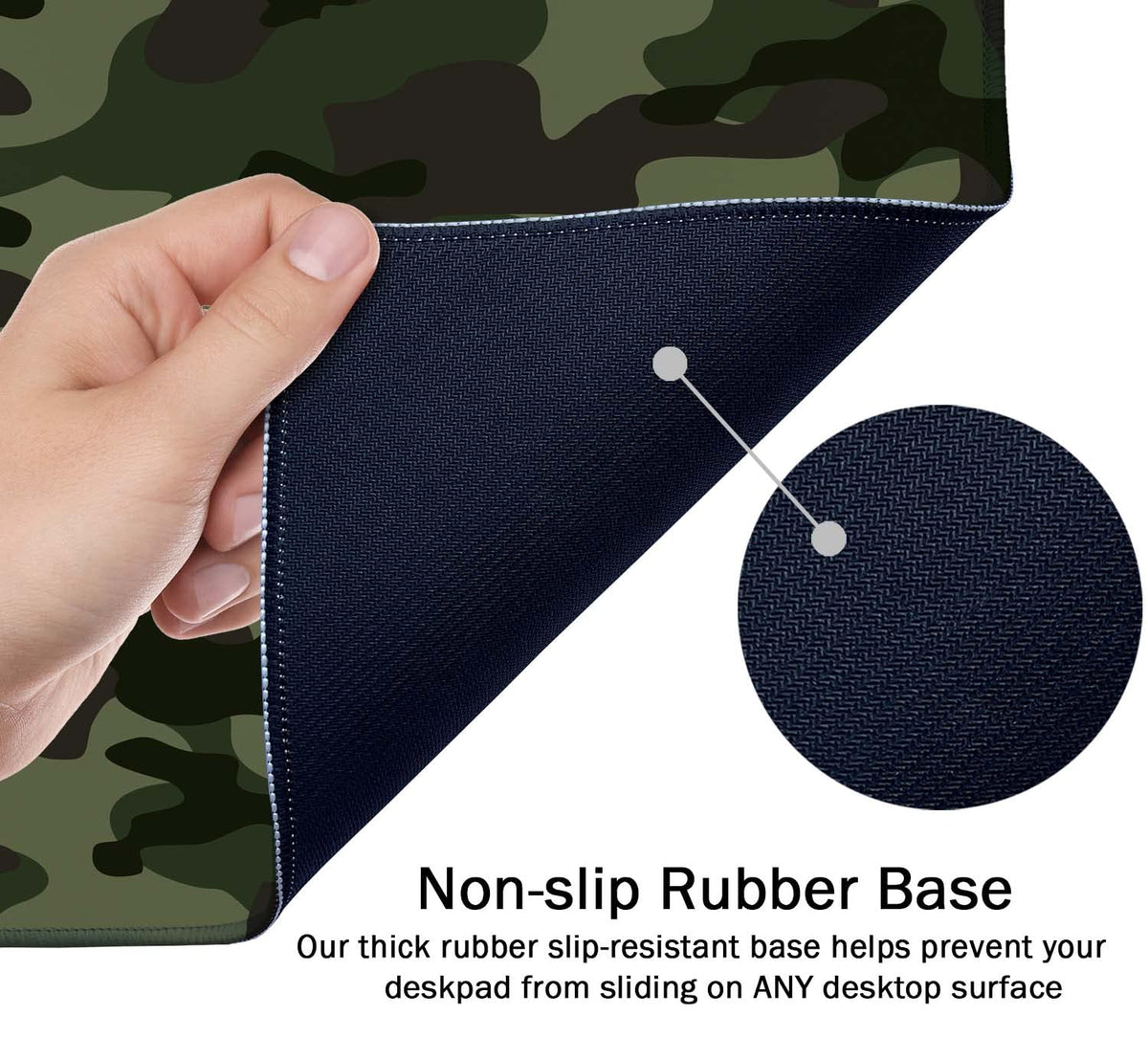 SSOIU Extended Gaming Mouse Pad (35.5x15.7 in), Large Non-Slip Rubber Base Mousepad with Stitched