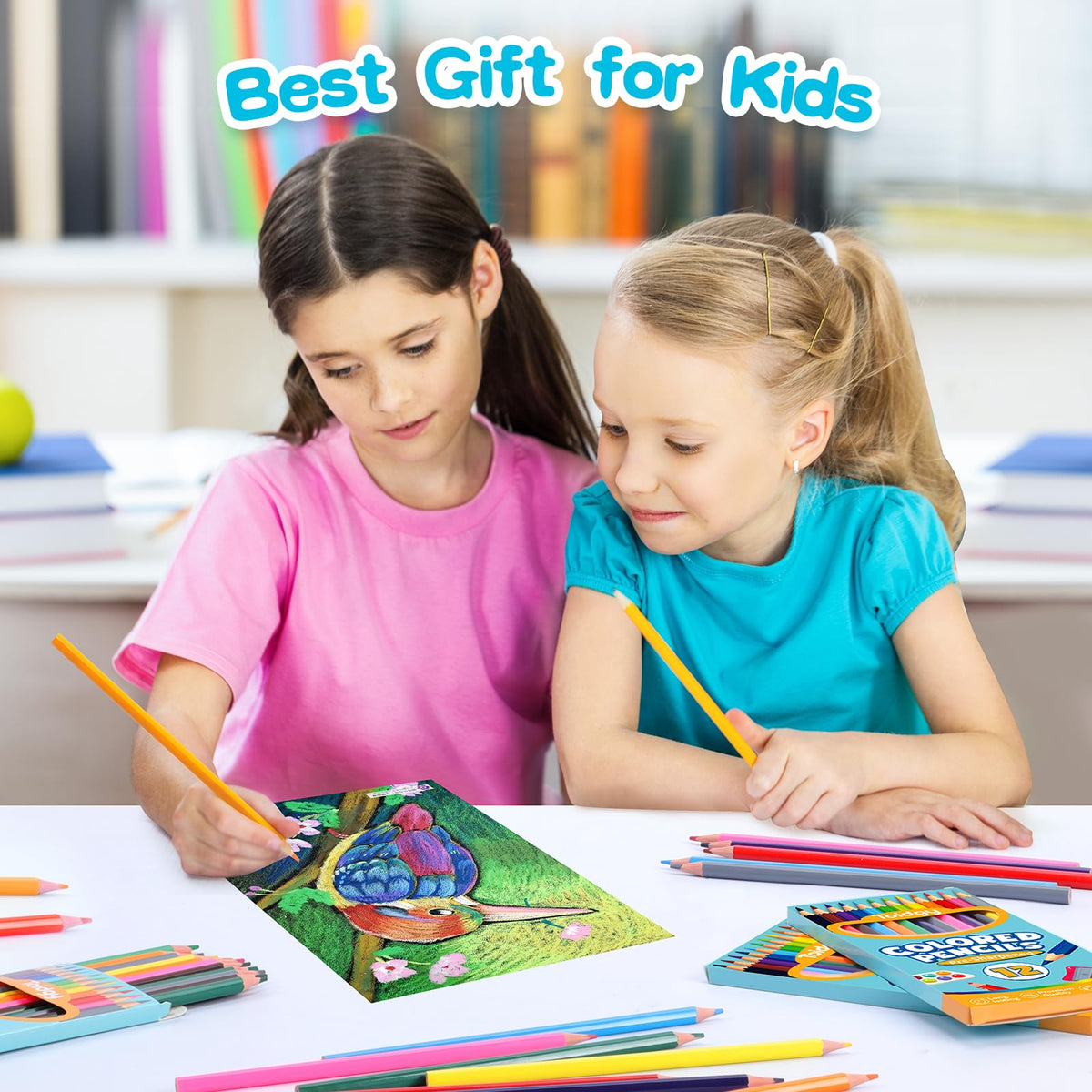 480 Count Colored Pencils Bulk, 40 Packs Colored Pencils for Kids 12 Colors
