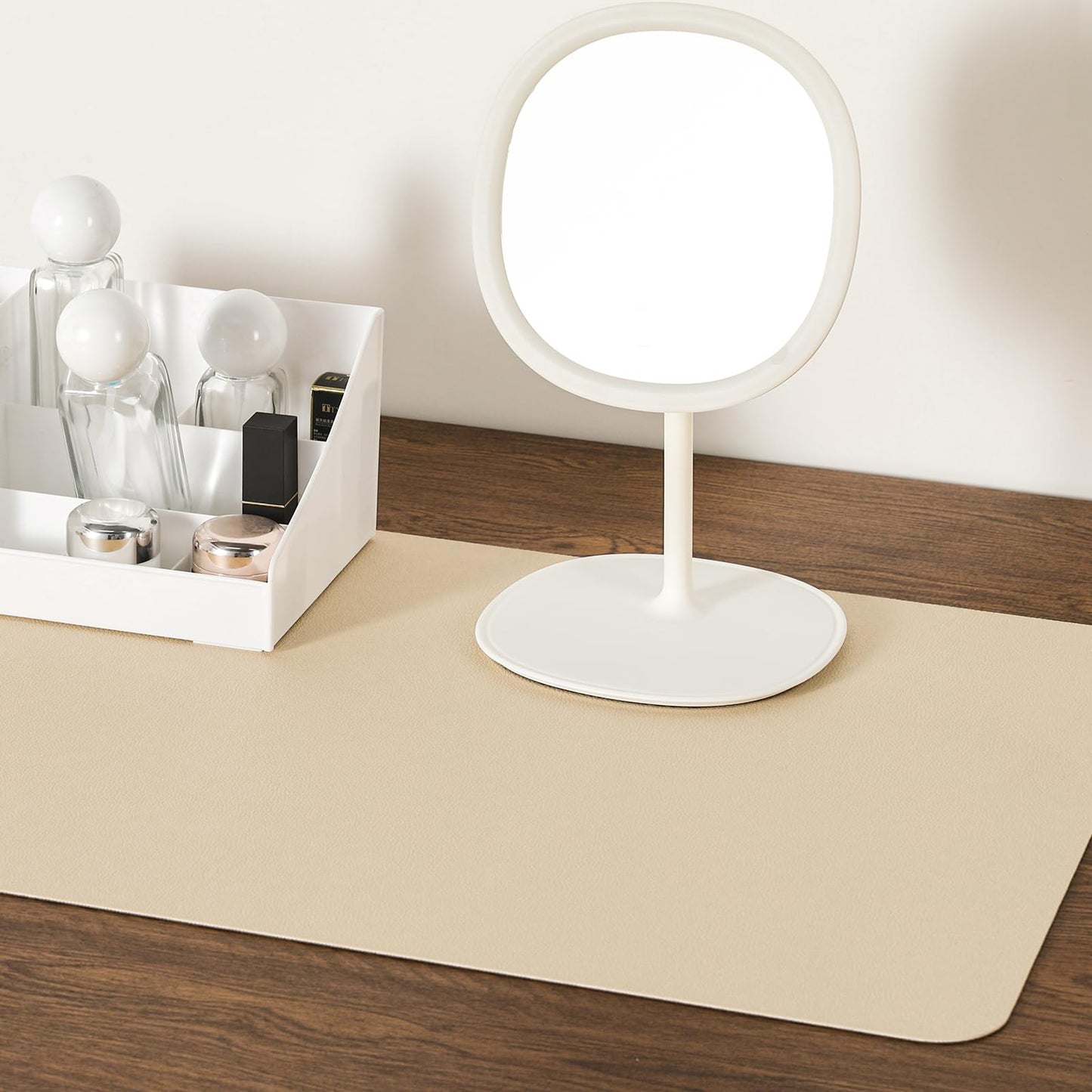 Jumdast Dual Sided Desk Pad Faux Leather Desk Mat Large Mouse Pad
