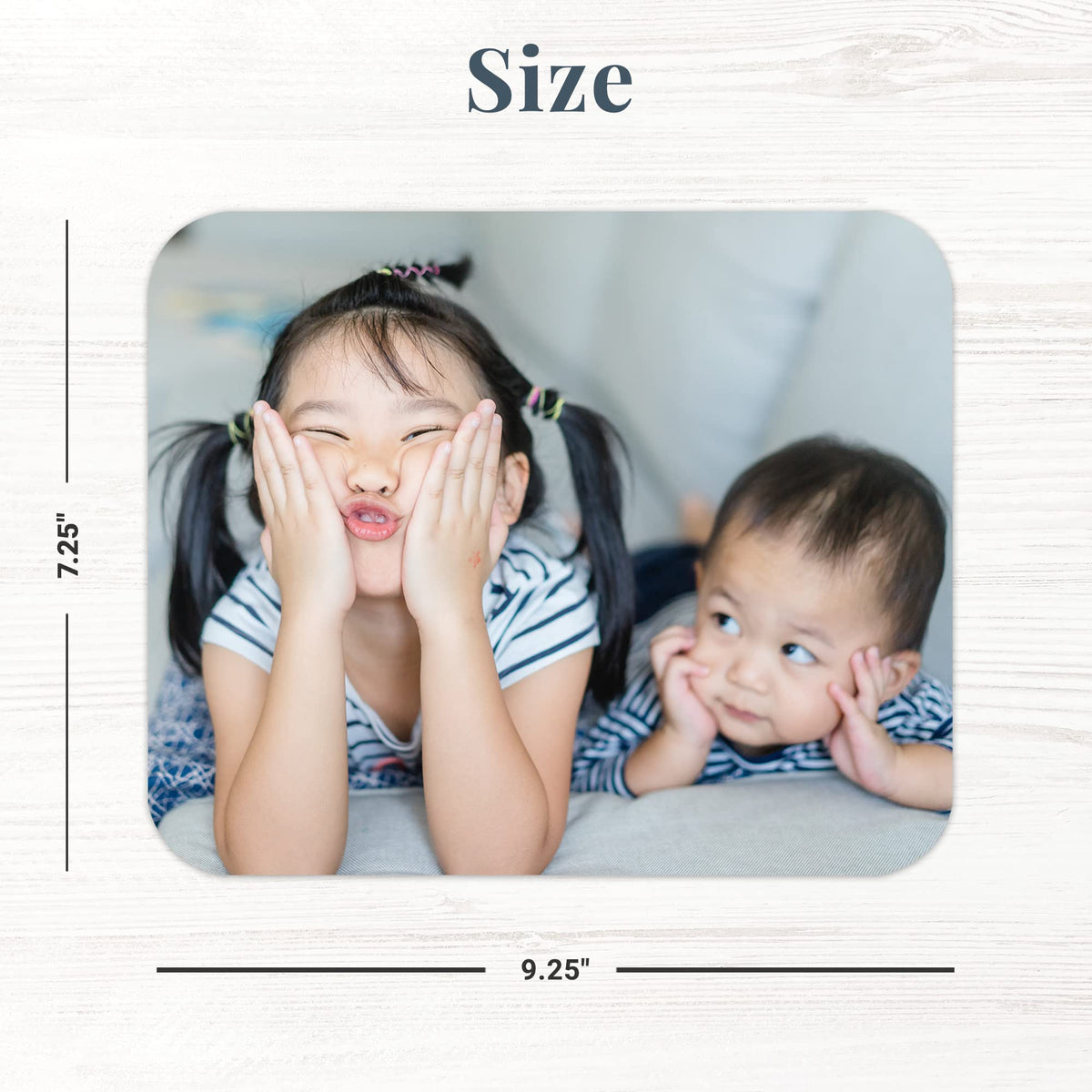 Let's Make Memories Personalized Photo Mouse Pad - for Office - for Her - for Him - Computer
