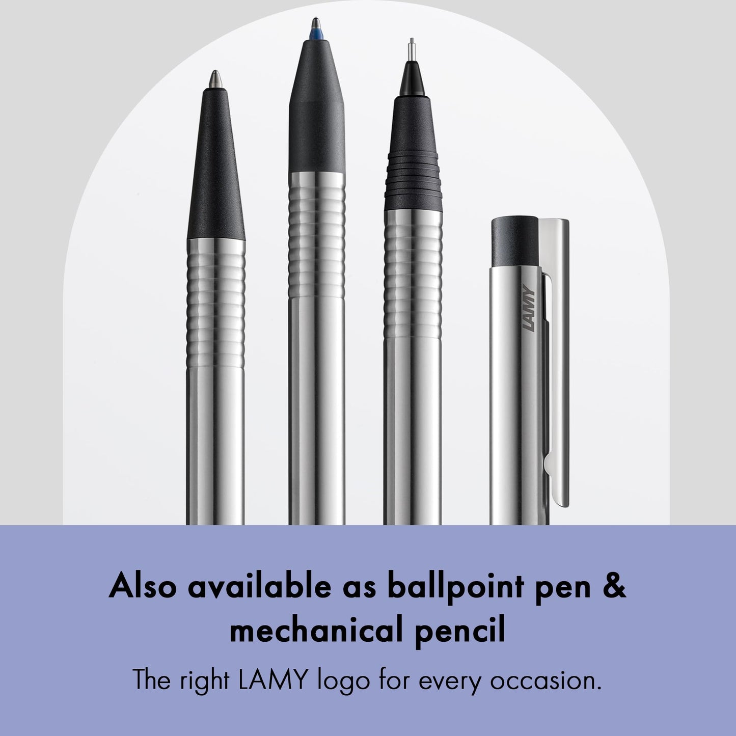 Lamy logo 3-colours - multicoloured ballpoint pen (black, blue, red) with a sight dial mechanism in
