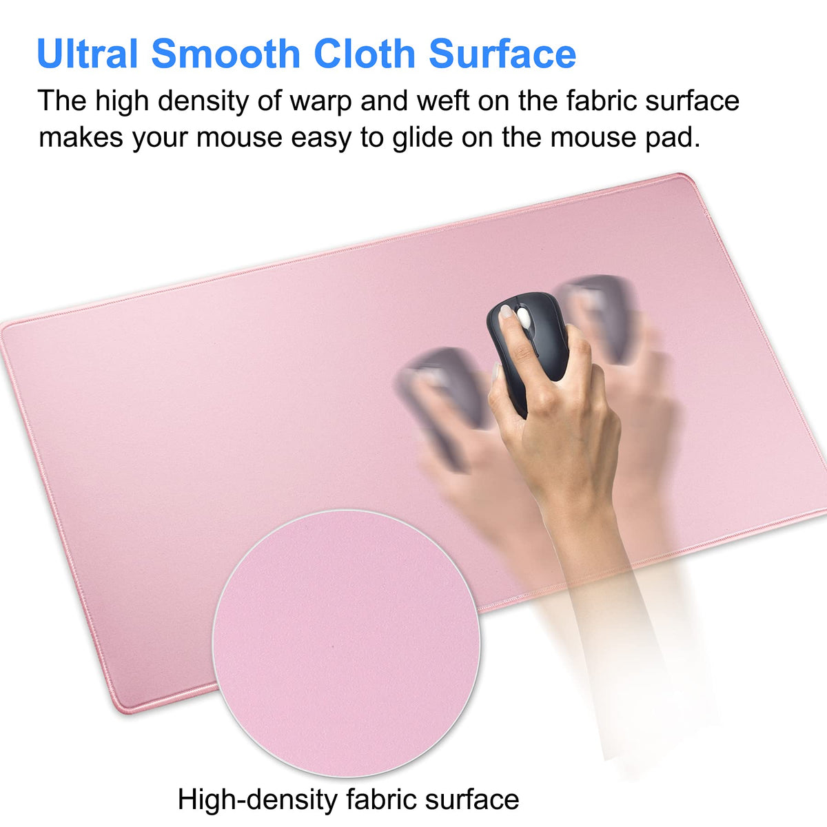 Jahosin Extended XXL Gaming Mouse Pad, Non-Slip Rubber Base, Smooth Surface Waterproof Computer