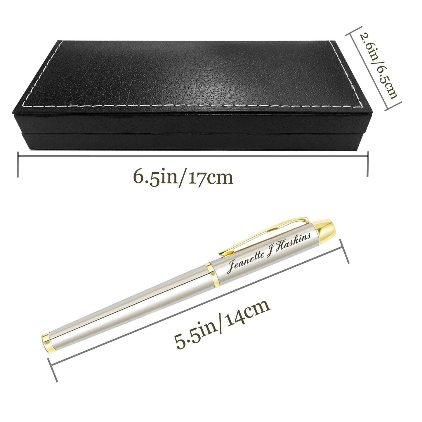 Personalized Pens,Custom Engraved Ballpoint Pen and Case,Personalized Gifts for