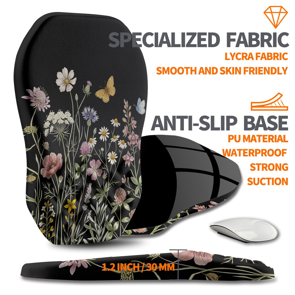 Armanza Ergonomic Slope Mouse Pad Wrist Support, Wrist Rest Mousepad for Carpal Tunnel Pain Relief