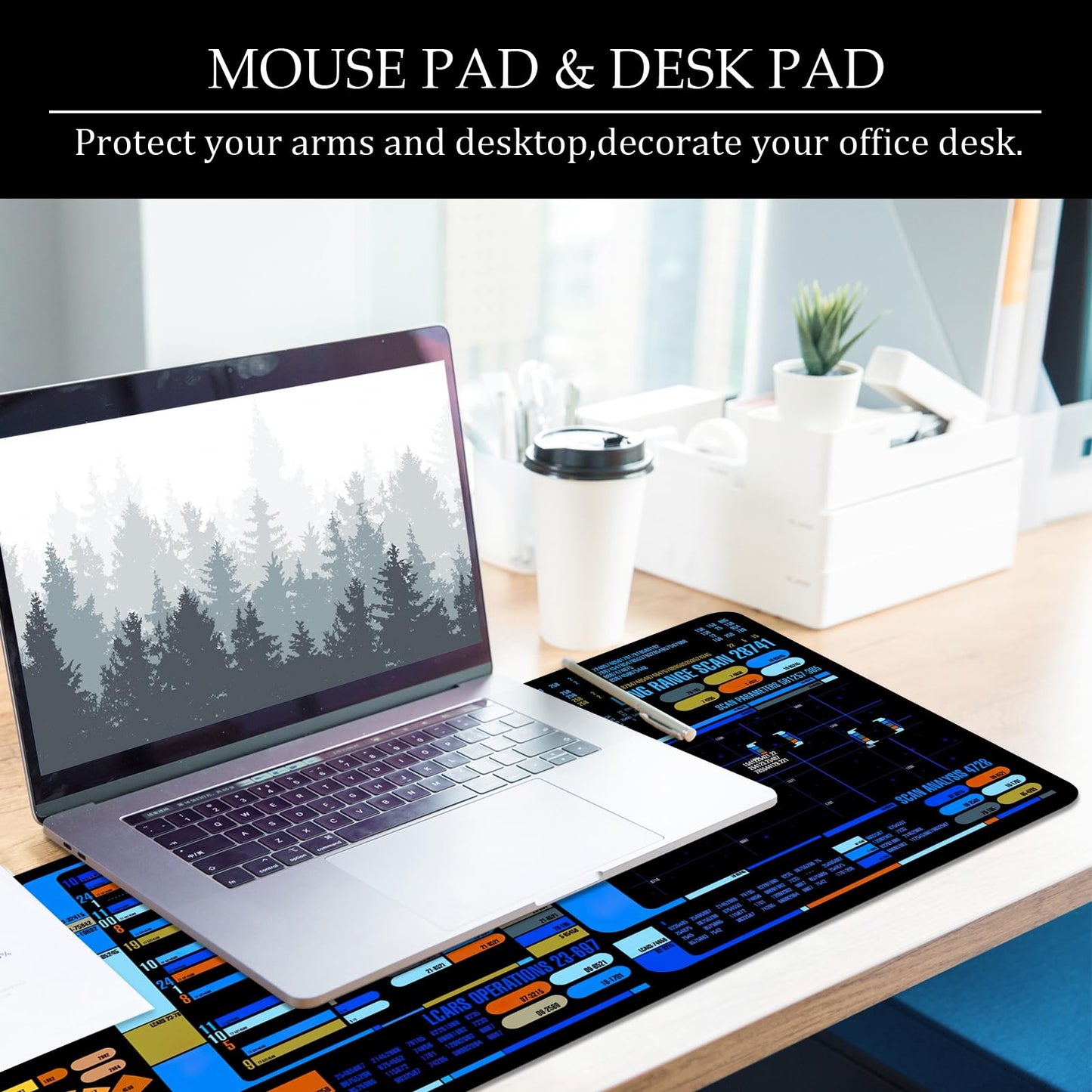 Spacecraft Dashboard Gaming Mouse Pad Large Mouse Pad Office Desk Accessories XL Desk Mat