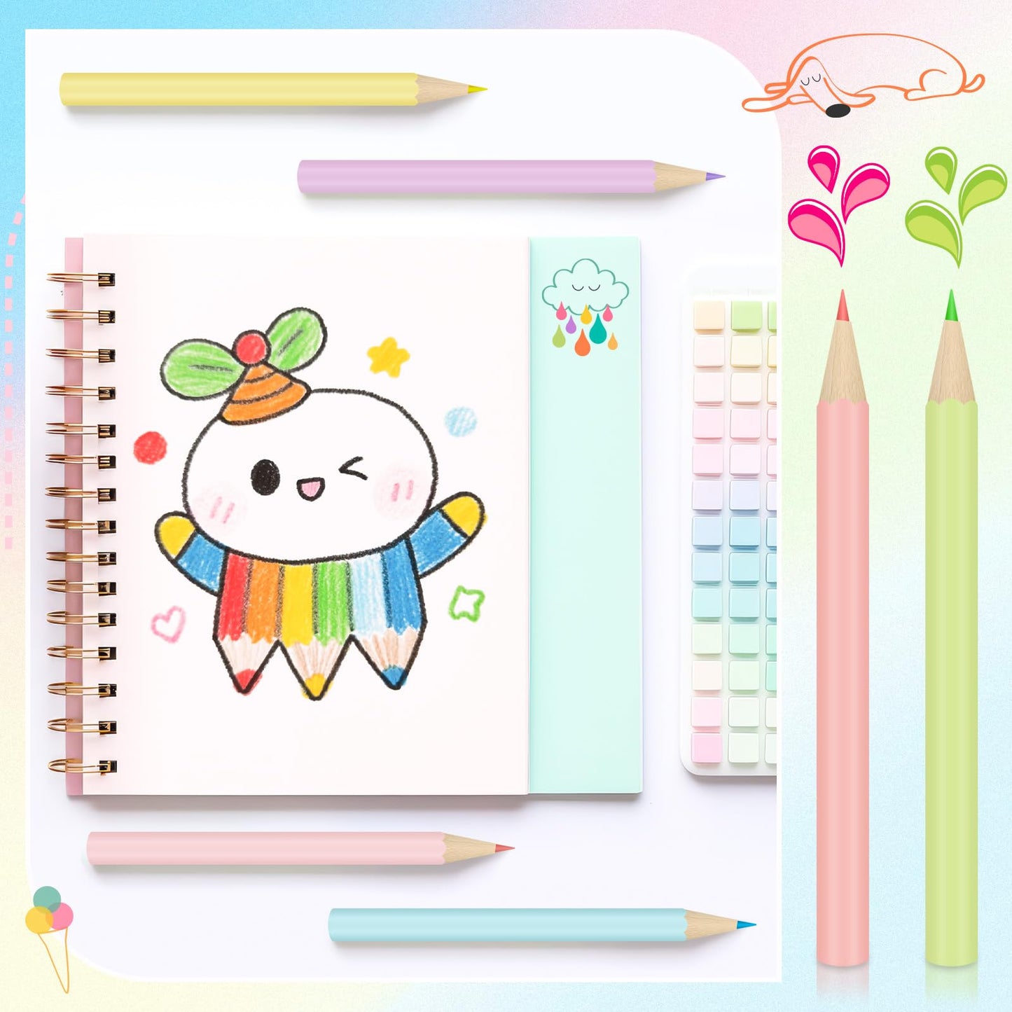 Ctosree Mini Colored Pencils Bulk Coloring Drawing Pencil in Boxes End of Year Gift for Students