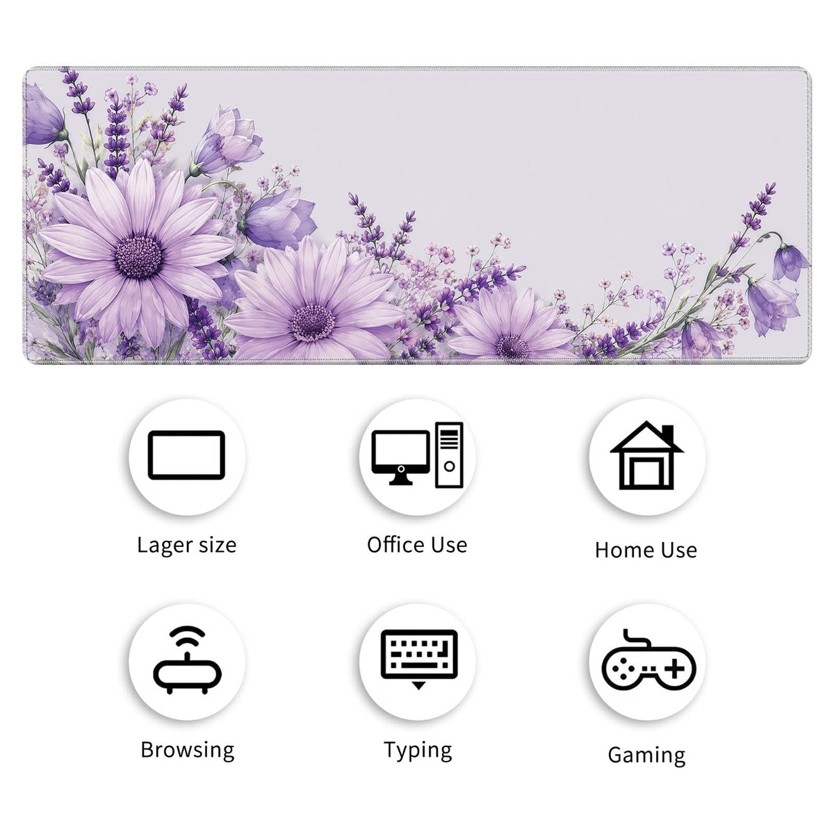 Desk Mat Large Gaming Mouse Pad + Coaster