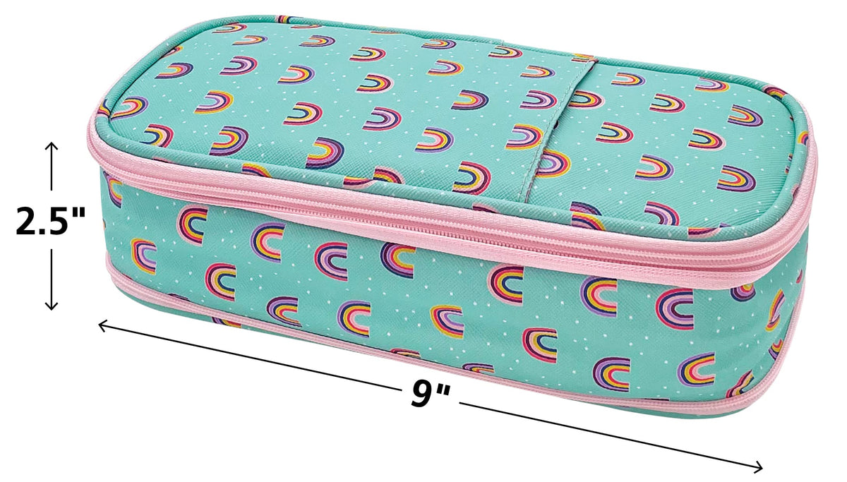 Teacher Created Resources Oh Happy Day Rainbows Pencil Case Multifunctional Large Capacity Bag