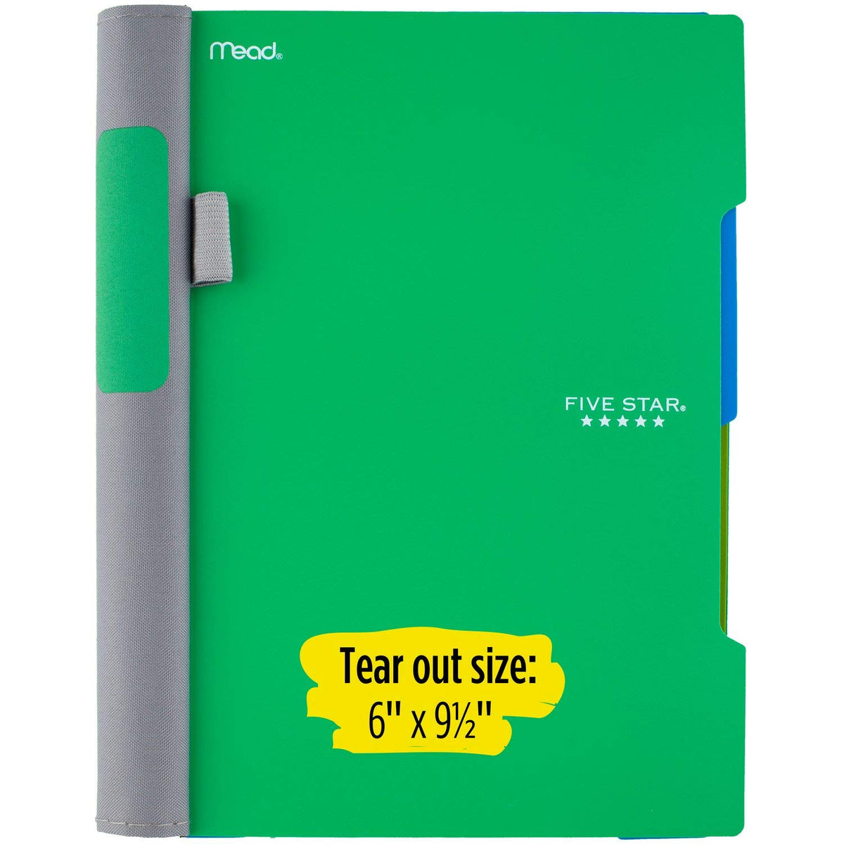 Five Star Advance Spiral Notebook, 2 Subject, College Ruled Paper, 100 Sheets, 9-1/2" x 6", White
