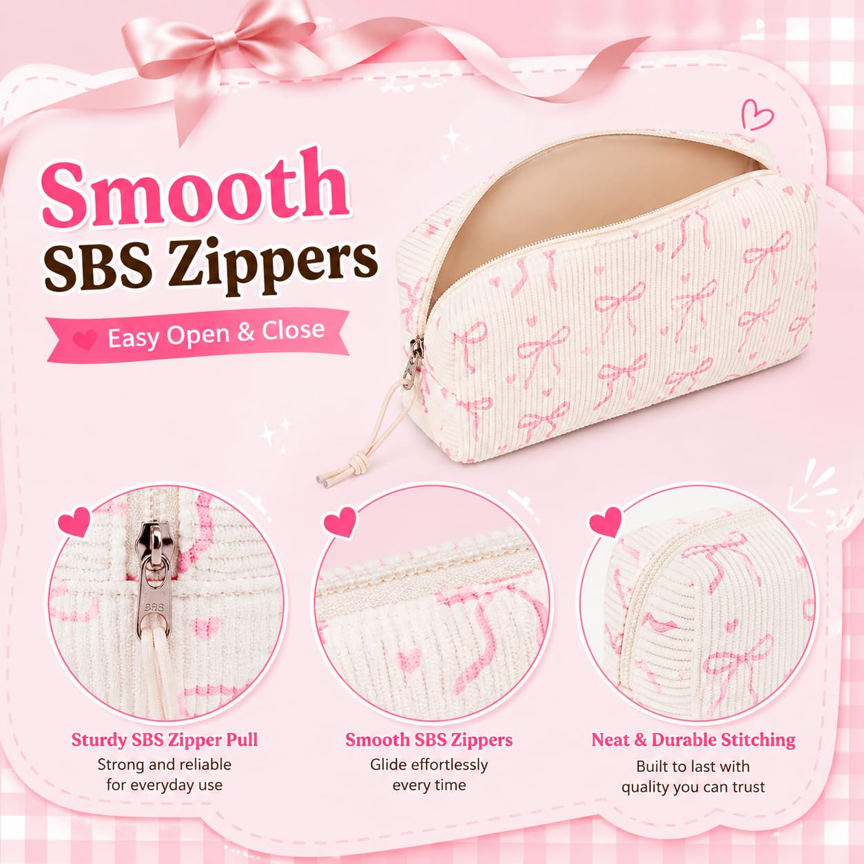 LEDAOU Cute Pencil Case for Kids Girls Boys Pencil Pouch kawaii Pen Pencil Box Bag Holder for