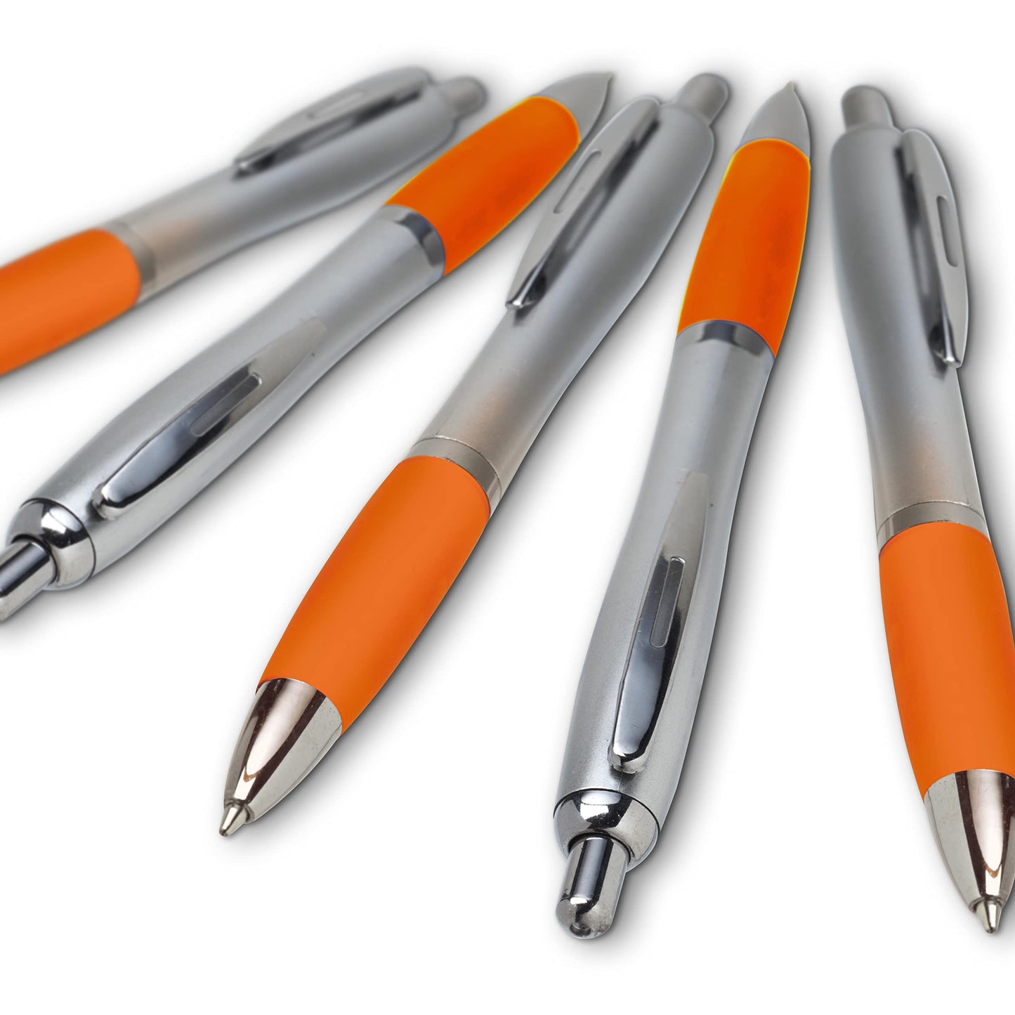 Personalized Ballpoint Pens with Rubber Grip and Black Ink, Pack of 10 by DISCOUNT PROMOS