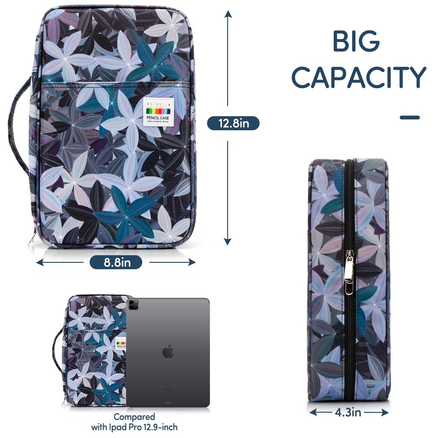YOUSHAERS 300 Slots Pencil Case - Color Pencil Case Organizer Pen Case with Multilayer Holder for