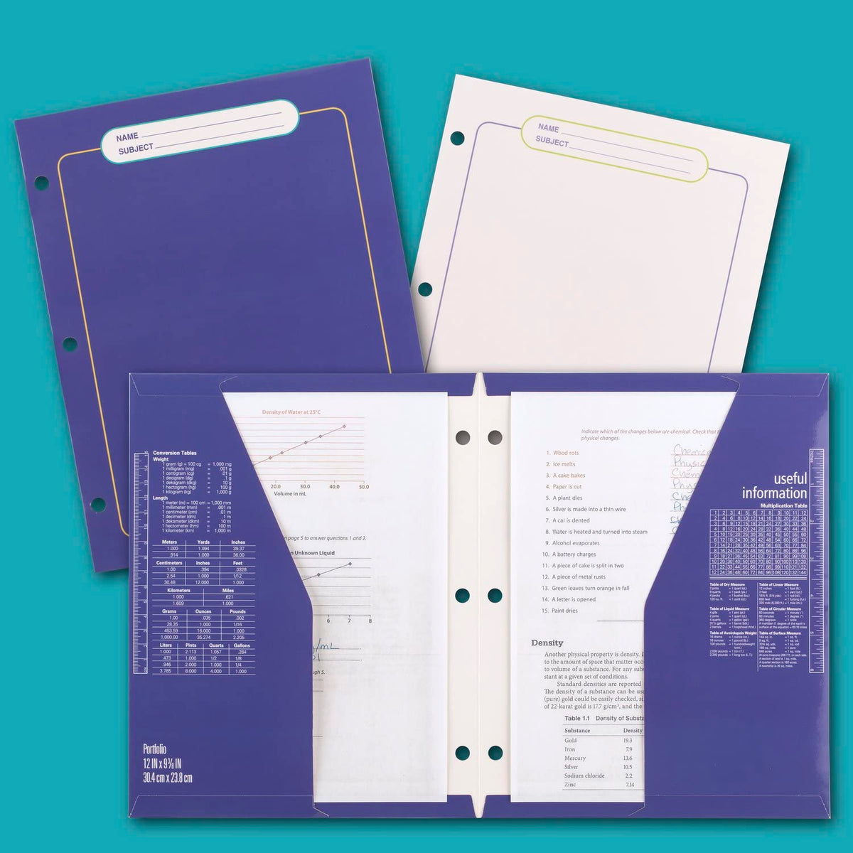 Mead Trapper Keeper Binder, Retro Design, 1 Inch Binder with Folders and Pockets, Holds 8-1/2" x