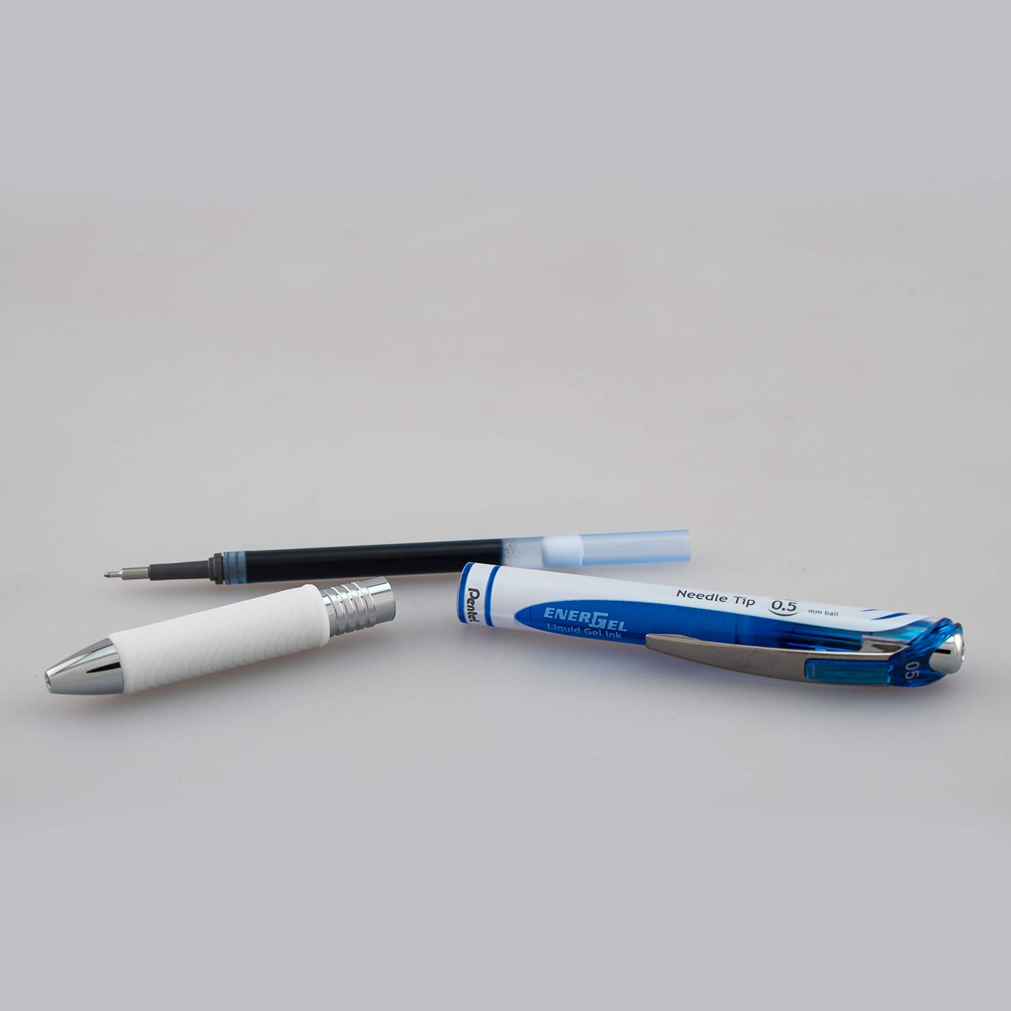Pentel EnerGel Pearl RTX Retractable Liquid Gel Pen, (0.5mm), Fine Line, Needle Tip, Blue Ink, Box