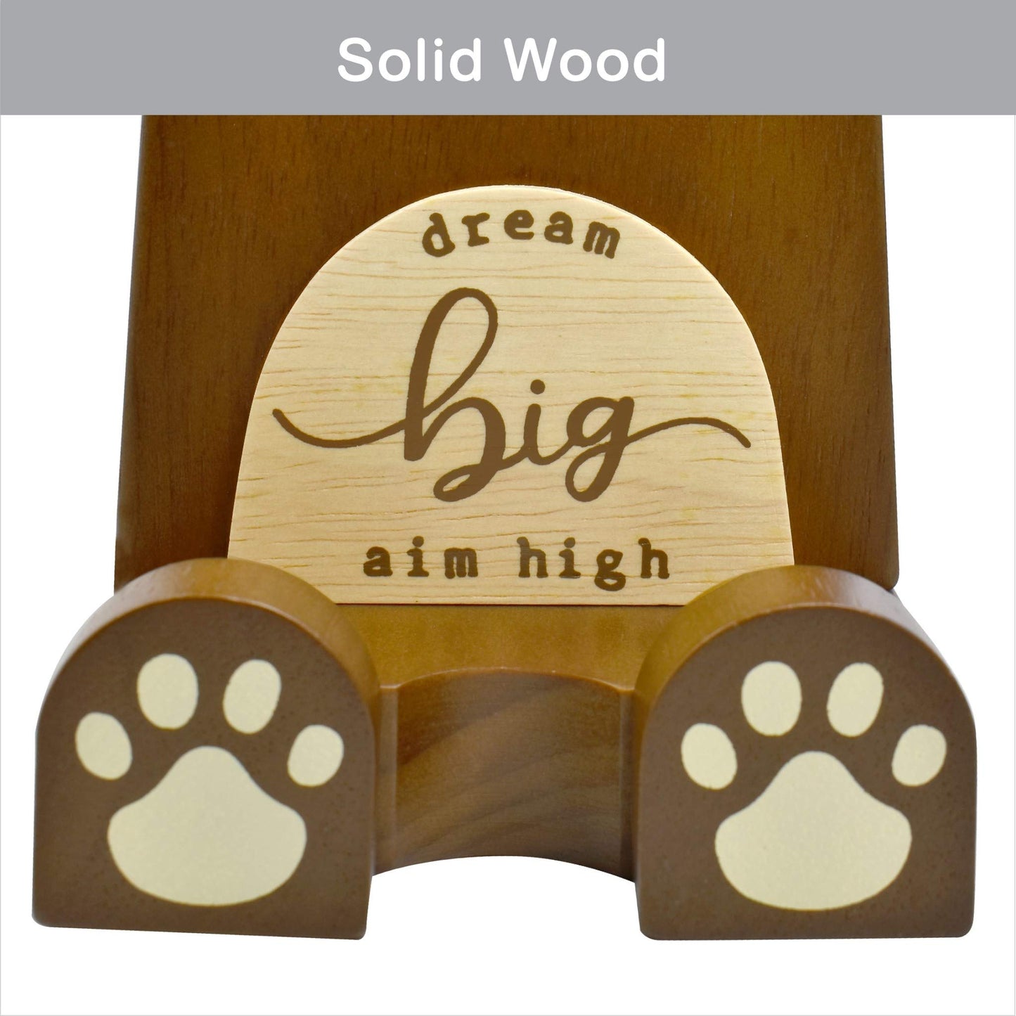I'm Wood Multipurpose Eyeglass Phone Pen & Pencil Holder Stand Stationery Desk Box Organizer