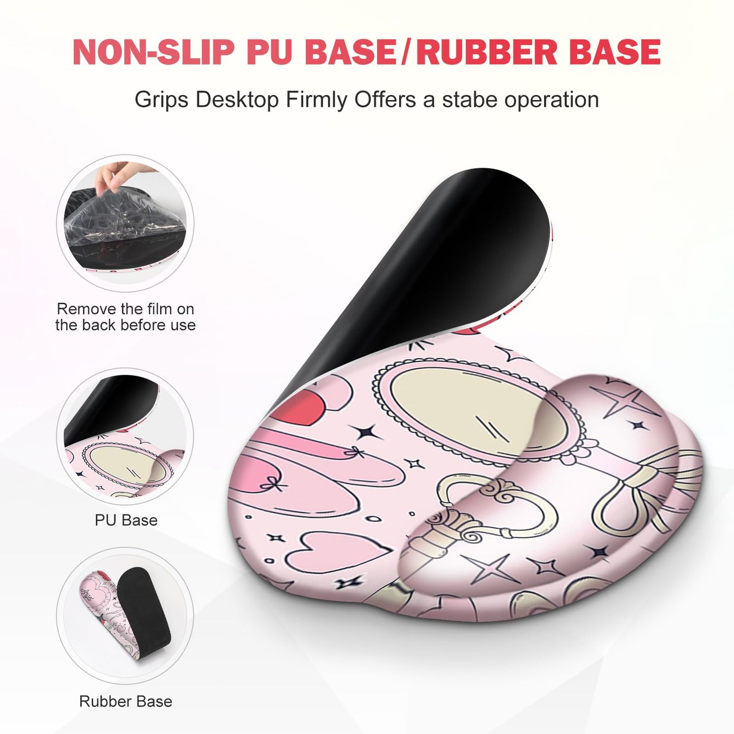 Gaming Mouse Pad, 4in1 XXL Mousepad Large Desk Mat, Cute Desk Pad Protector