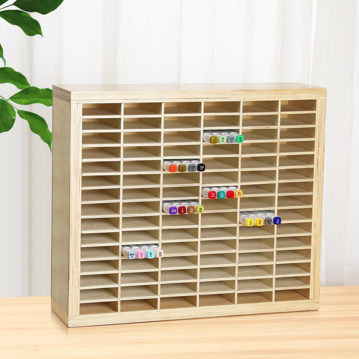 DoubleFill Marker Storage Organizer for 360 Large Wooden Marker Holder