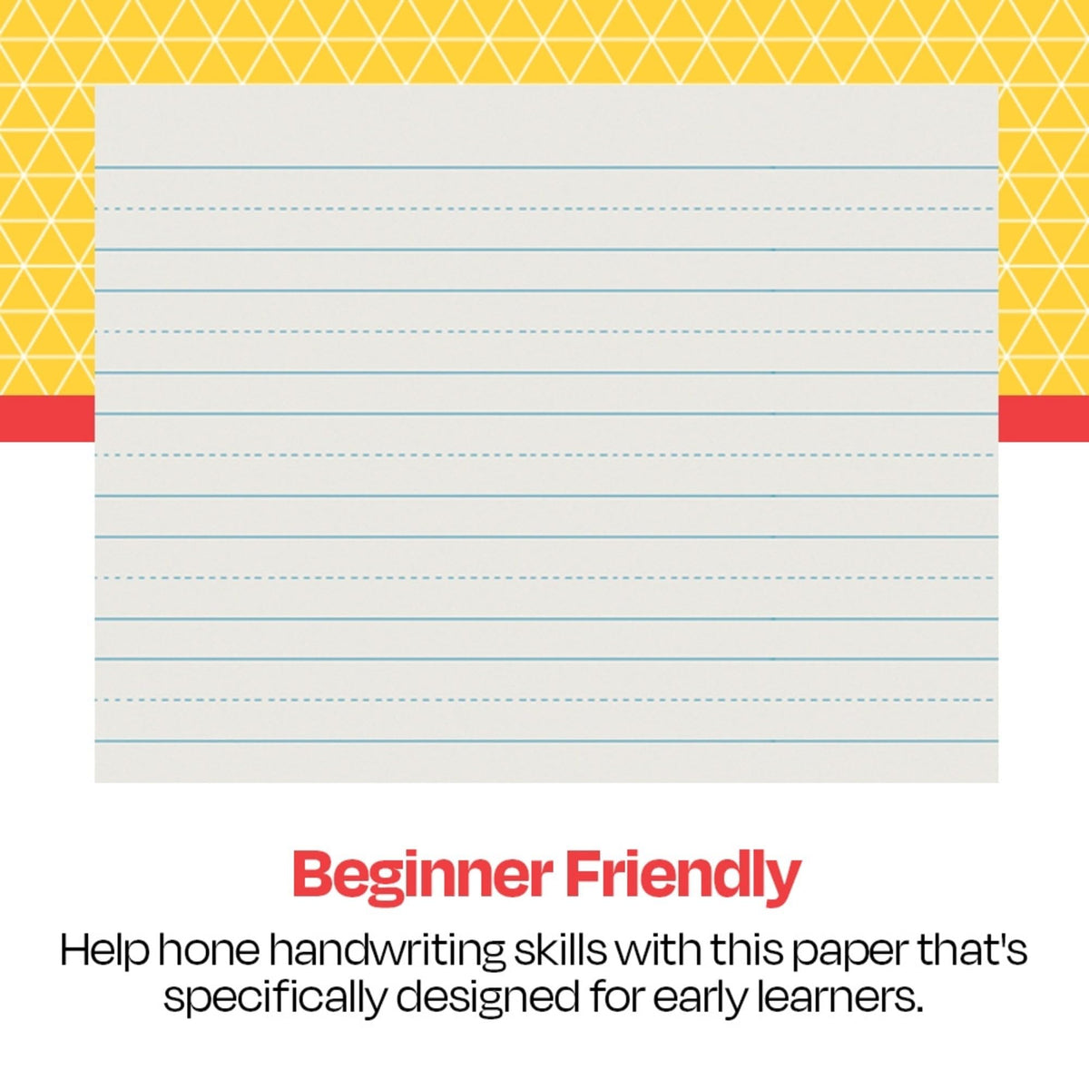 School Smart - 85348 Skip-A-Line Ruled Writing Paper, 1 Inch Ruled Long Way, 10-1/2 x 8 Inches