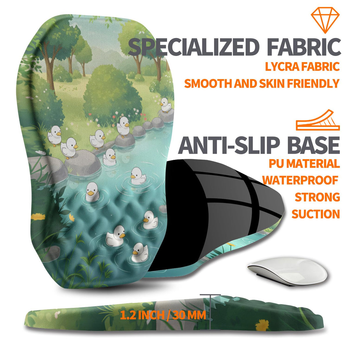 Armanza Ergonomic Slope Mouse Pad Wrist Support, Wrist Rest Mousepad for Carpal Tunnel Pain Relief