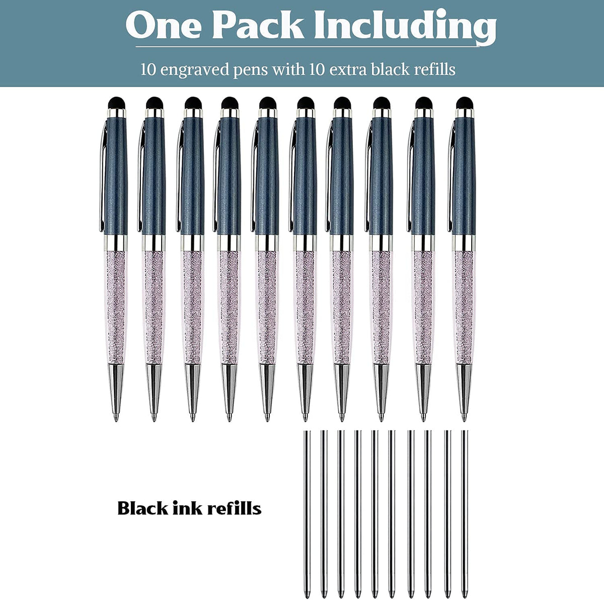 Personalized Nice Office Pens with Stylish Crystal- Fancy Writing pens
