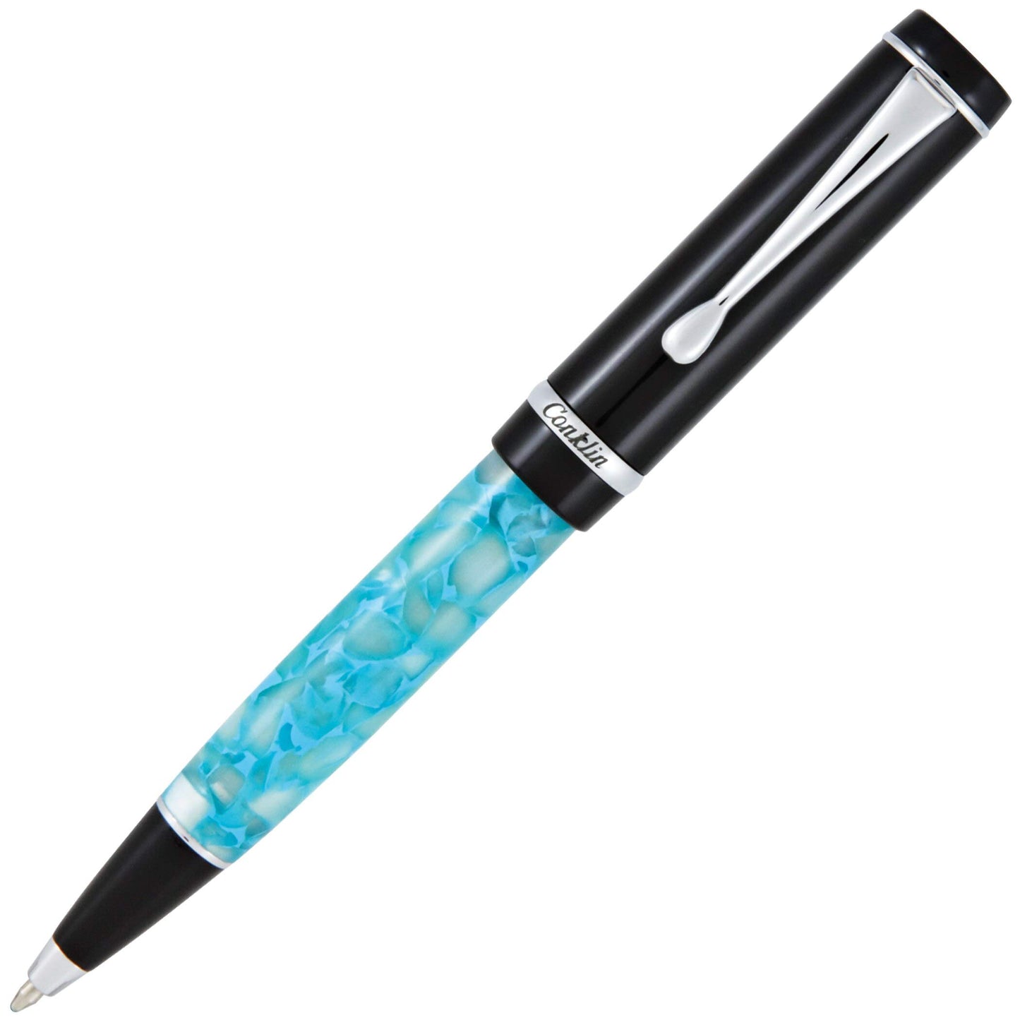 Conklin Duragraph Ballpoint Pen in Turquoise Nights – Premium Ballpoint Pen with Elegant Finish