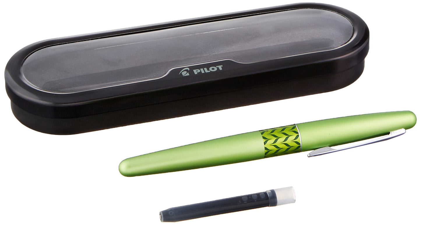 PILOT MR Retro Pop Collection Fountain Pen in Gift Box, Green Barrel with Marble Accent, Fine Point