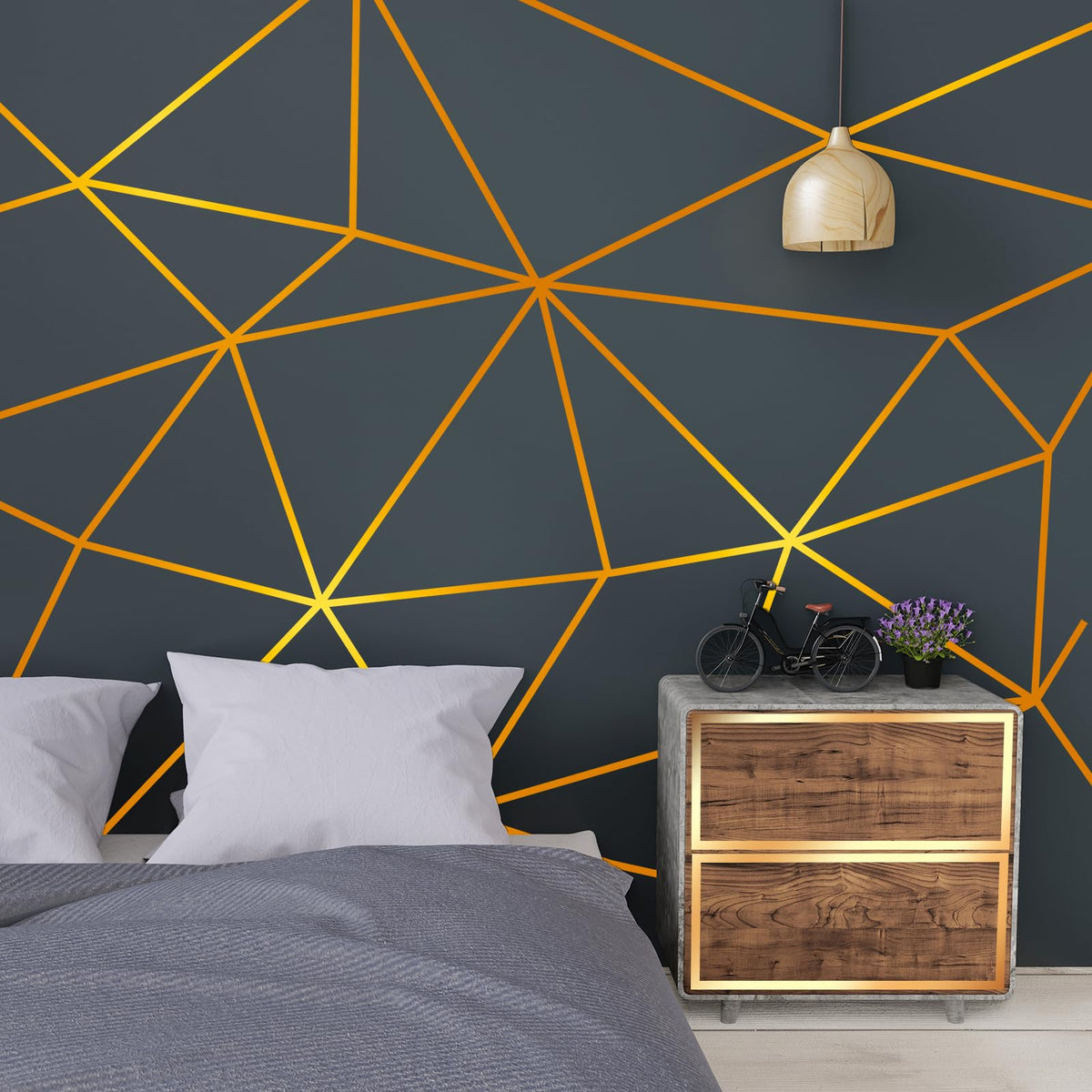 Zonon Gold Washi Tape for Wall Decor Self Adhesive 10/20/30mm