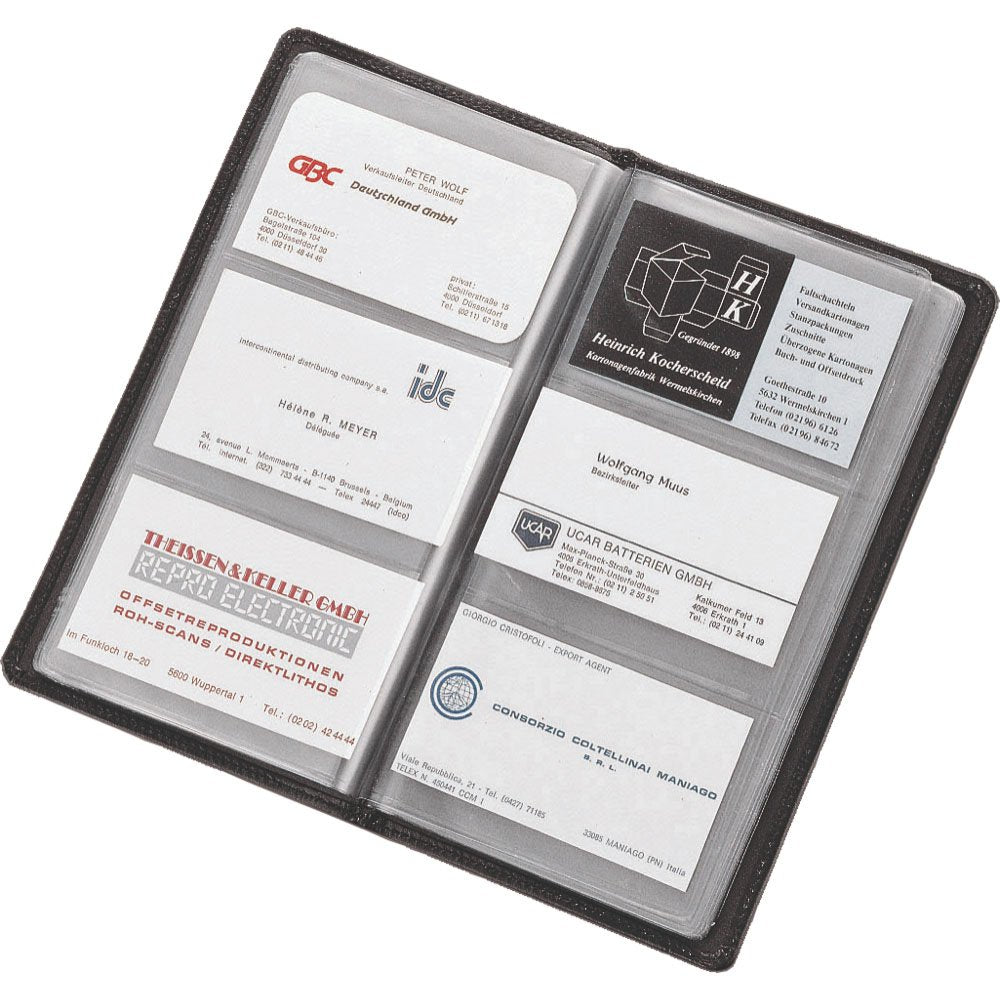 ALASSIO Unisex-Adult's Business Card Case, Black, 20 x 11, 5 x 1, 5 cm