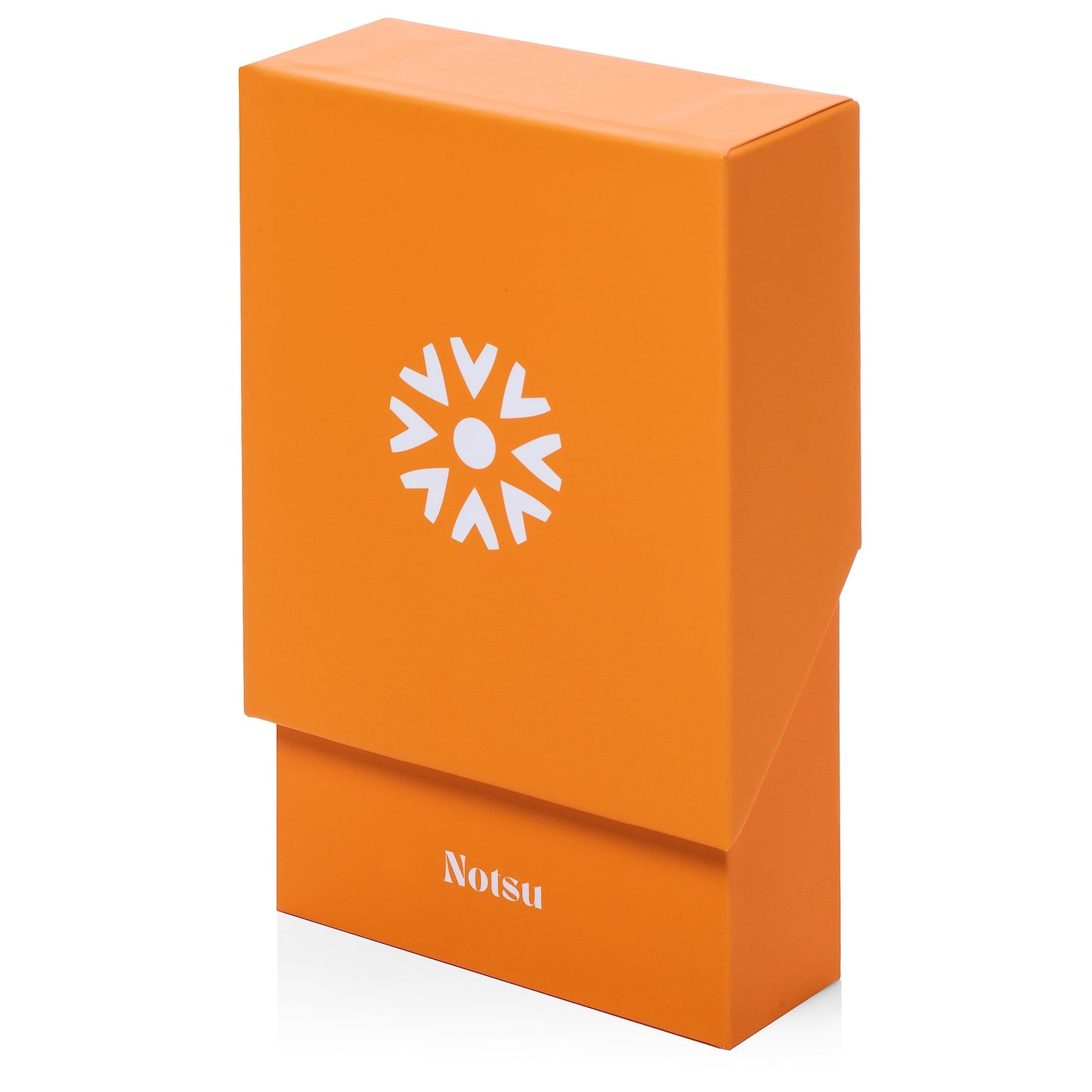 Notsu Centre Rise 3x5 Index Card Holder with 50 To Do List Cards (Orange)