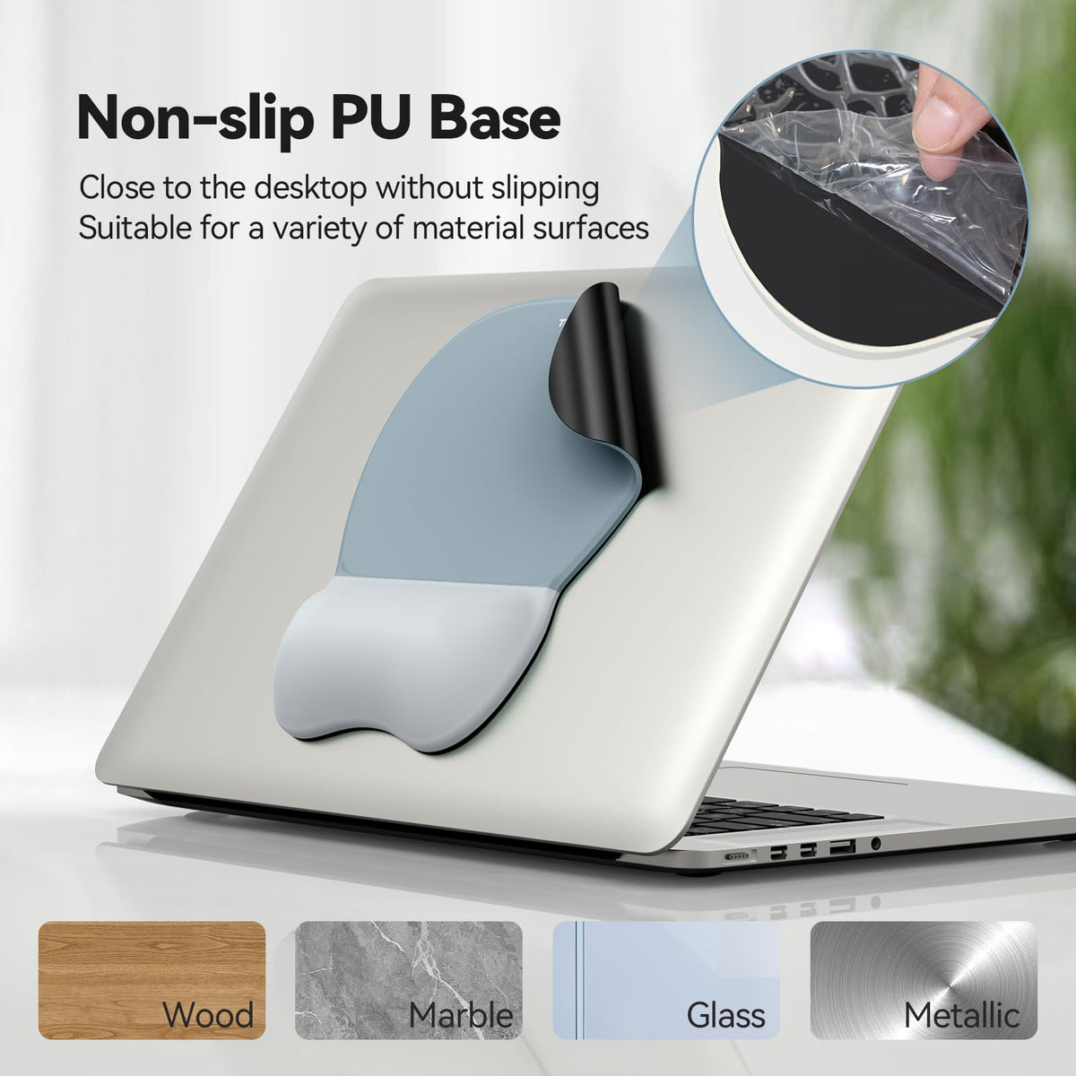 TECKNET Gel Ergonomic Mouse Pad & Keyboard Wrist Rest & Coaster