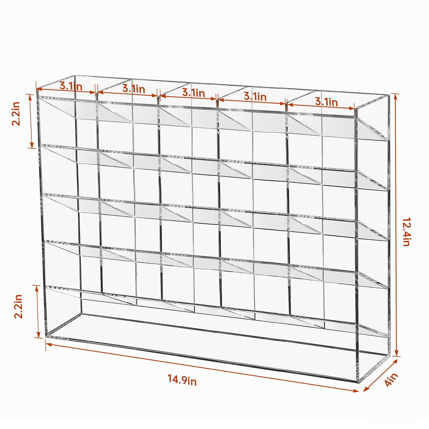 BEYGORM Acrylic Vertical Marker Organizer for 310 Markers, Desk Orgaizer