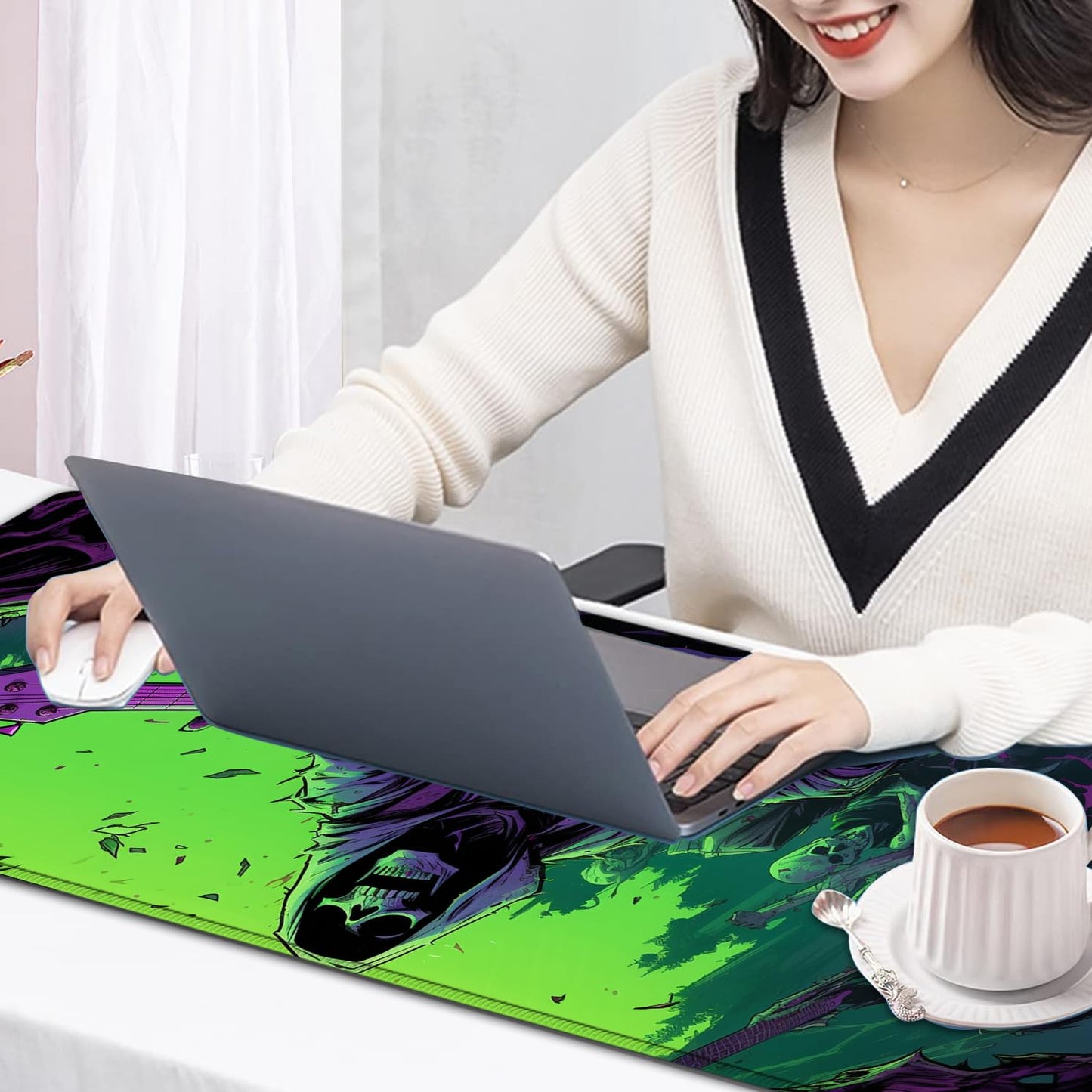 Large Mouse Pad, 31.5 x 11.8in Extended Gaming Mouse Pad with Stitched Edges, XXL Mousepad